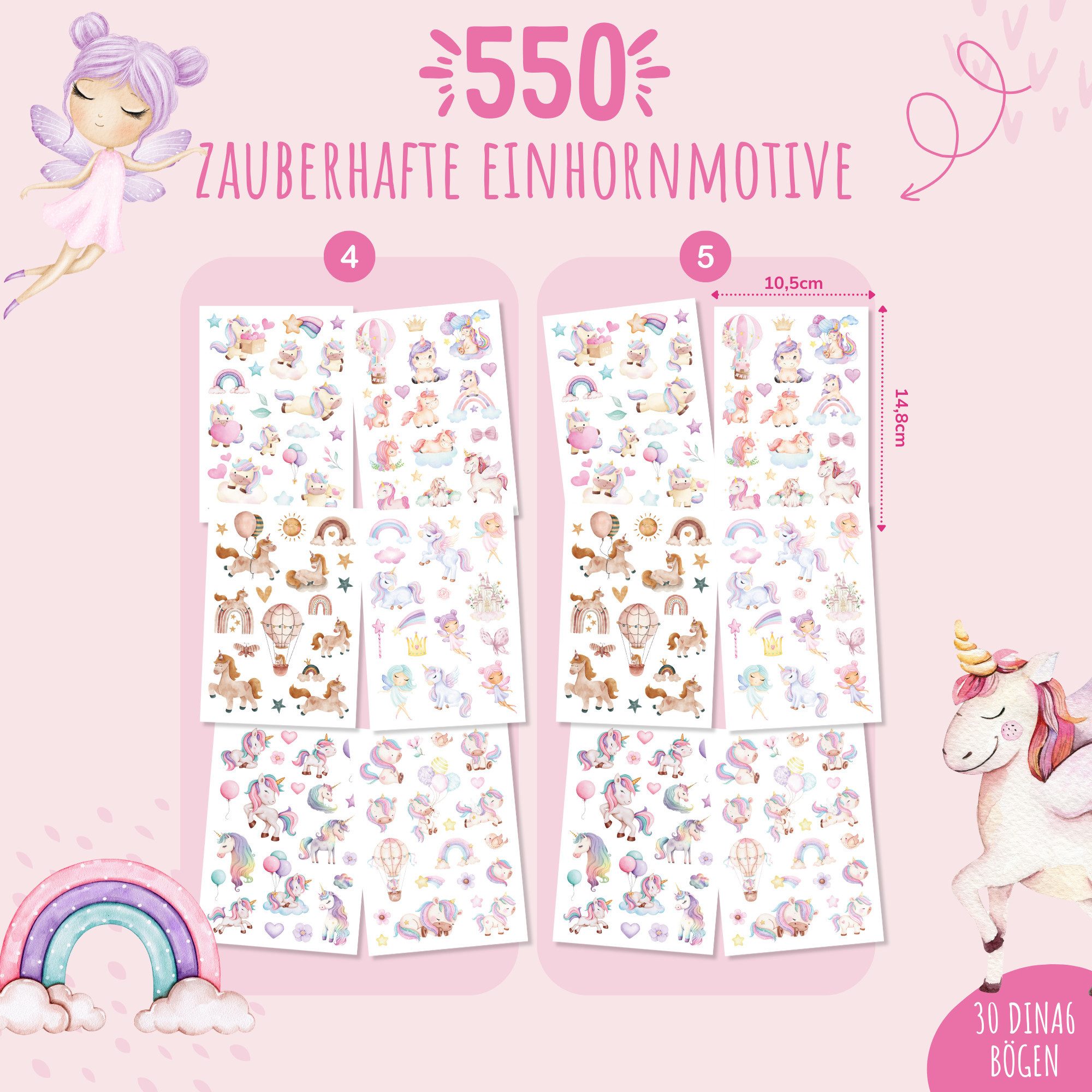 MeinBaby123® Kindertattoo 550 hautfreundliche Hauttattoos für Kinder, Geschenk für Kinder, Mitgebsel Kindergeburtstag, Geschenk Jungs & Mädchen