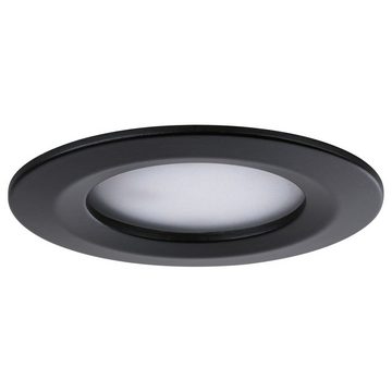 Paulmann LED Einbauleuchte LED Einbaustrahler Nova in Schwarz-matt 3x 19,5W 1380lm IP44, keine Angabe, Leuchtmittel enthalten: Ja, LED, warmweiss, Einbaustrahler, Einbauleuchte