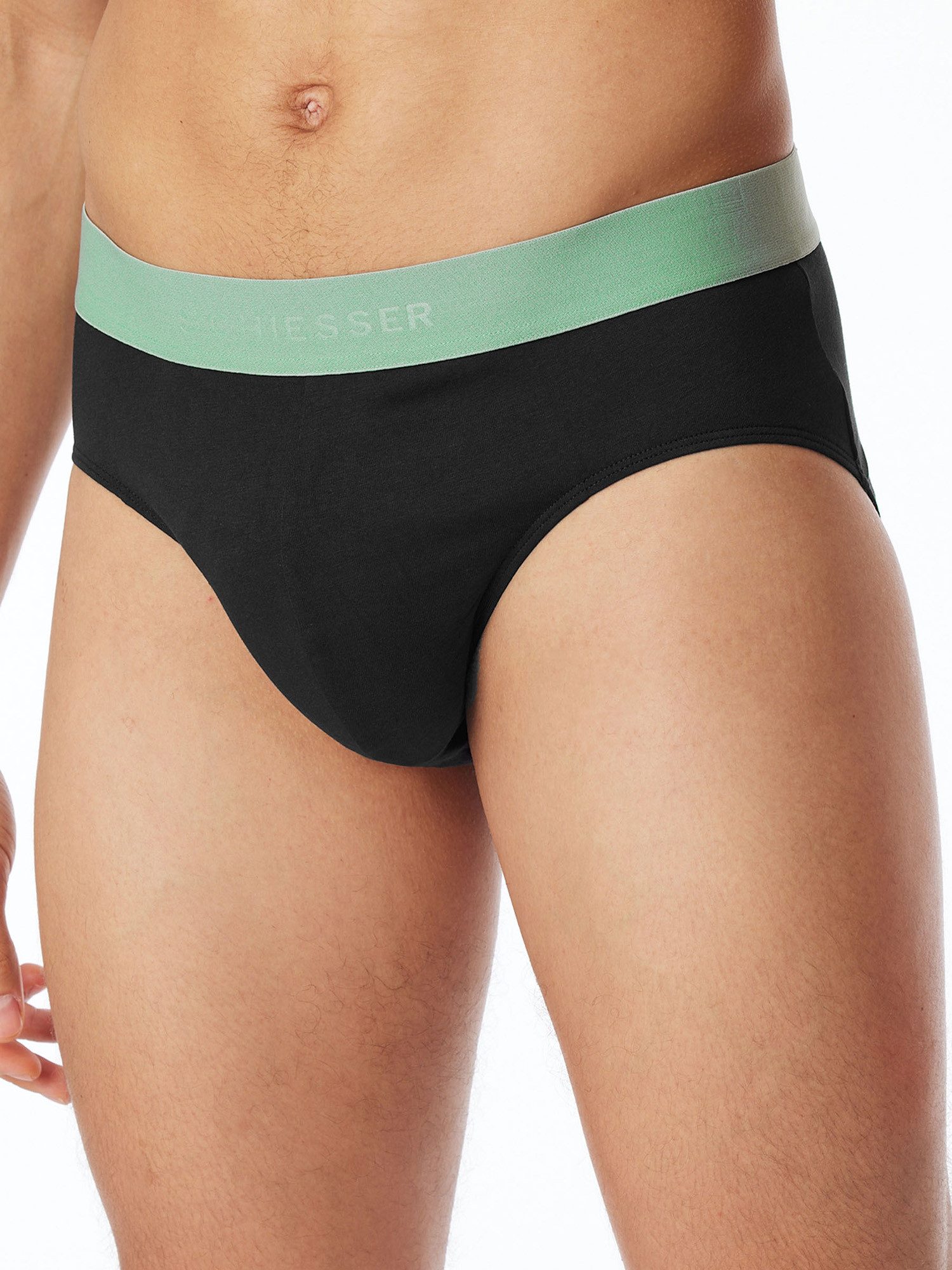 Schiesser Rioslip 95/5 Organic Cotton (3-St) brazilslip unterhose unterwäsche