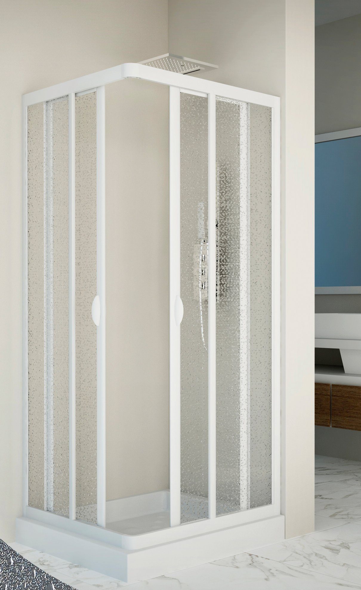 Forte Eckdusche Vela, BxT: 70x70 cm, günstig online kaufen