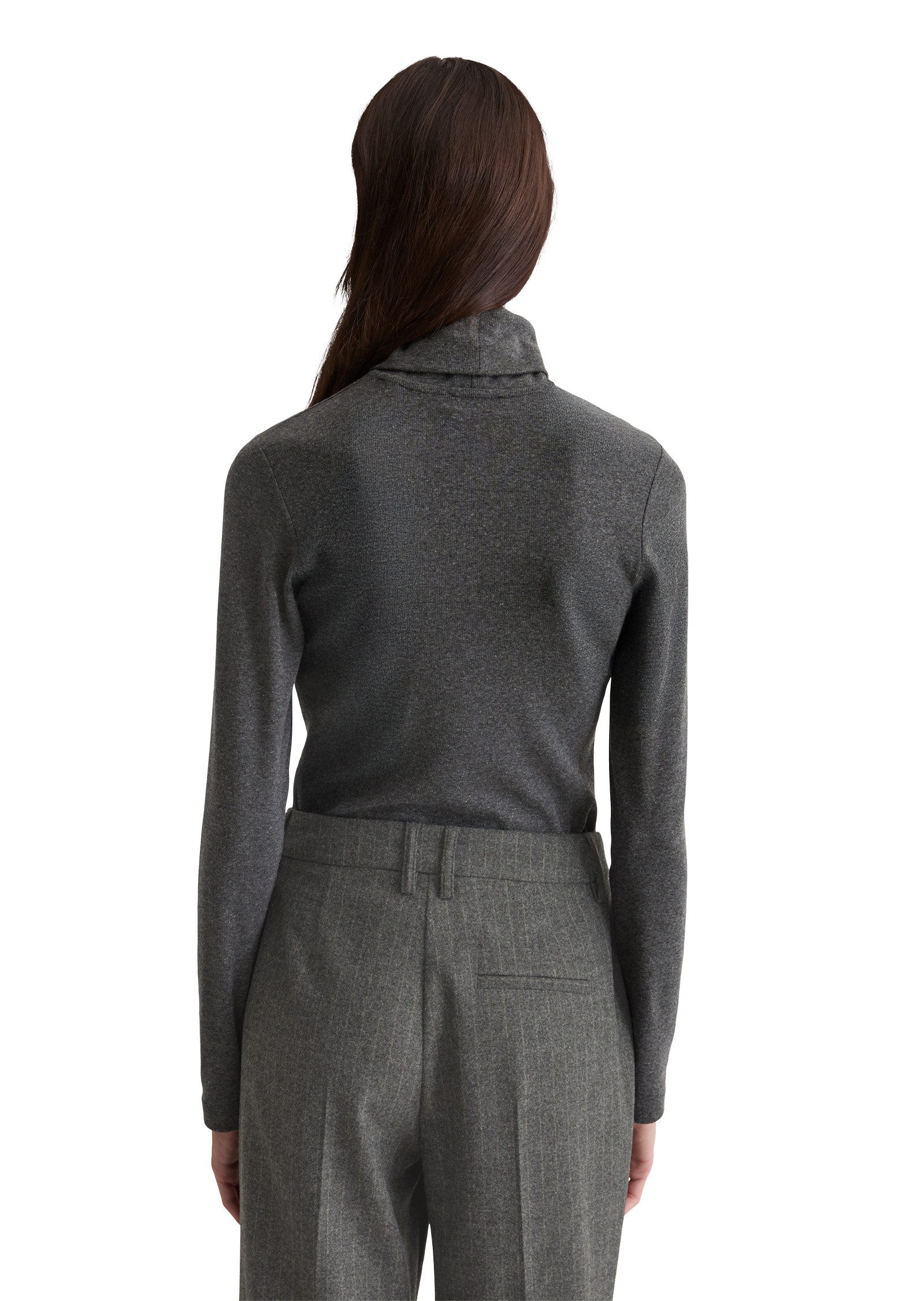 Marc O'Polo Langarmshirt aus soft geripptem Jersey