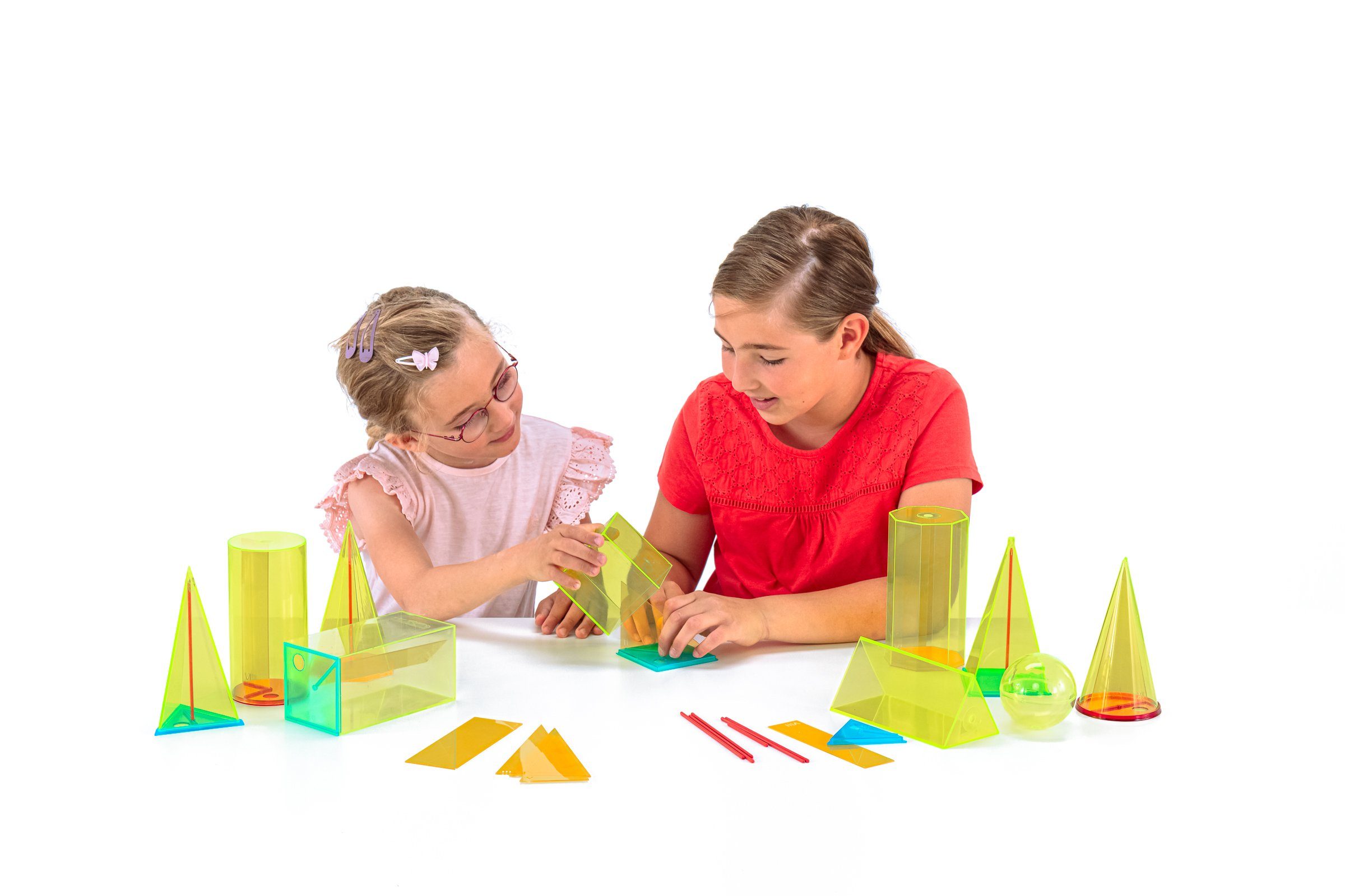 Wissner® aktiv lernen Lernspielzeug Körperformensatz 15 cm 10 Geokörper (38 Teile) (38-St)