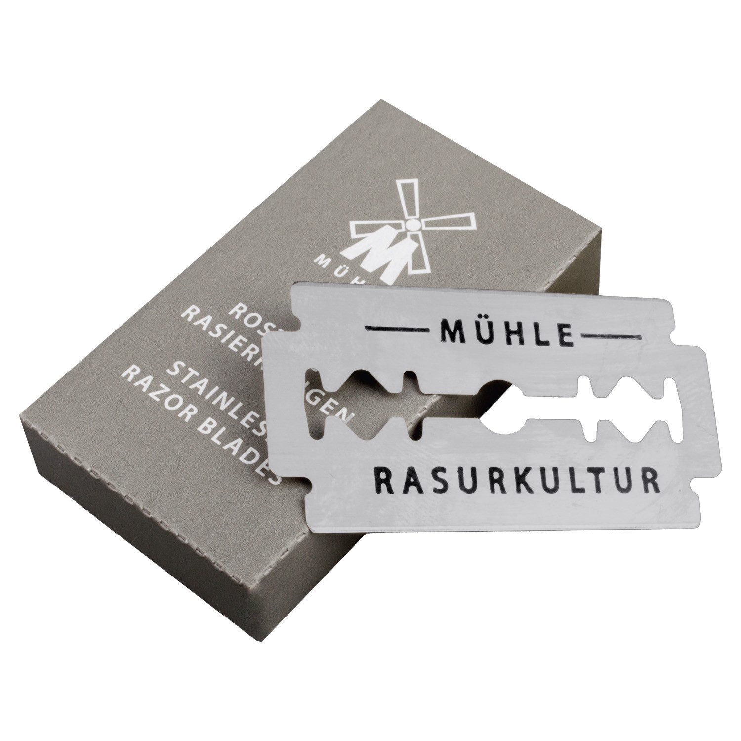 MÜHLE Rasierklingen Rasierklingen 10 Stück aus rostfreiem Stahl, 10-tlg., Mittlere Schärfe K1