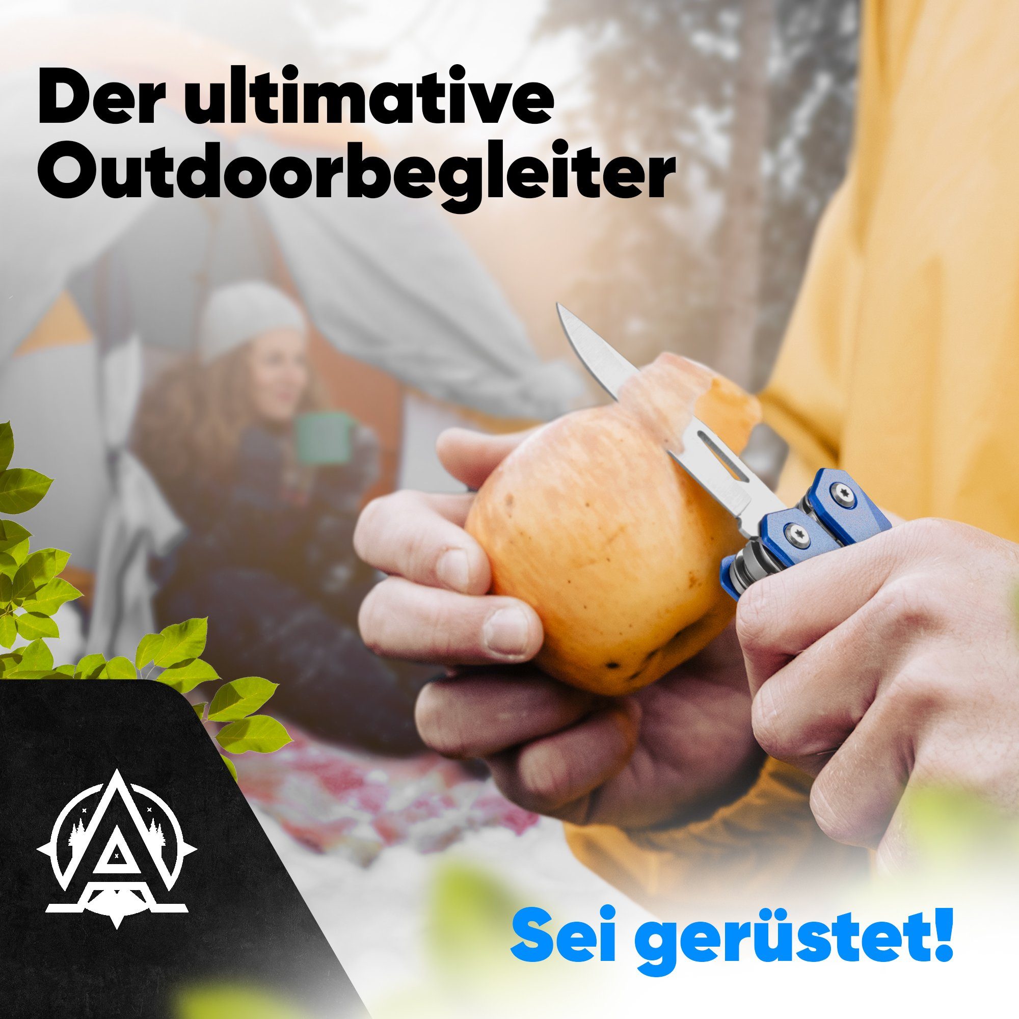 AVENTURIS Multitool T21 aus Edelstahl mit 21 Funktionen! Perfekt fürs Wandern und Campen, Edelstahl – Bild 3 von 5