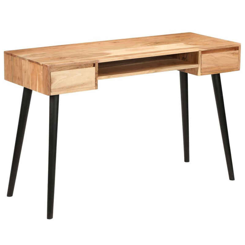 vidaXL Schreibtisch Schreibtisch Akazienholz Massiv 118 x 45 x 76 cm