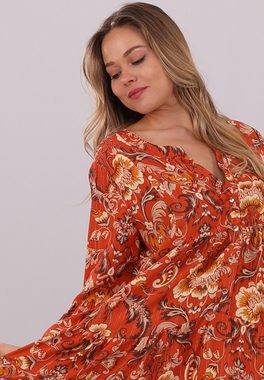 YC Fashion & Style Tunikakleid Paisley Boho-Chic Tunika-Kleid aus reiner Viskose Alloverdruck, Boho