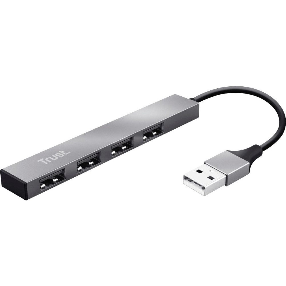 Trust USB-Verteiler Trust 23786 USB-Hub 4 Port USB-A USB 2.0 480 MBit/s USB-Hubs, Schnit
