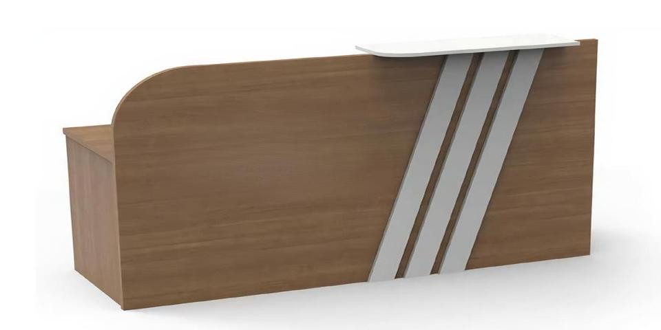 JVmoebel Empfangstheke Rechteckige Empfangstheke aus hochwertigem Holz in elegantem Design (1-St., Rezeption), Made in Europa