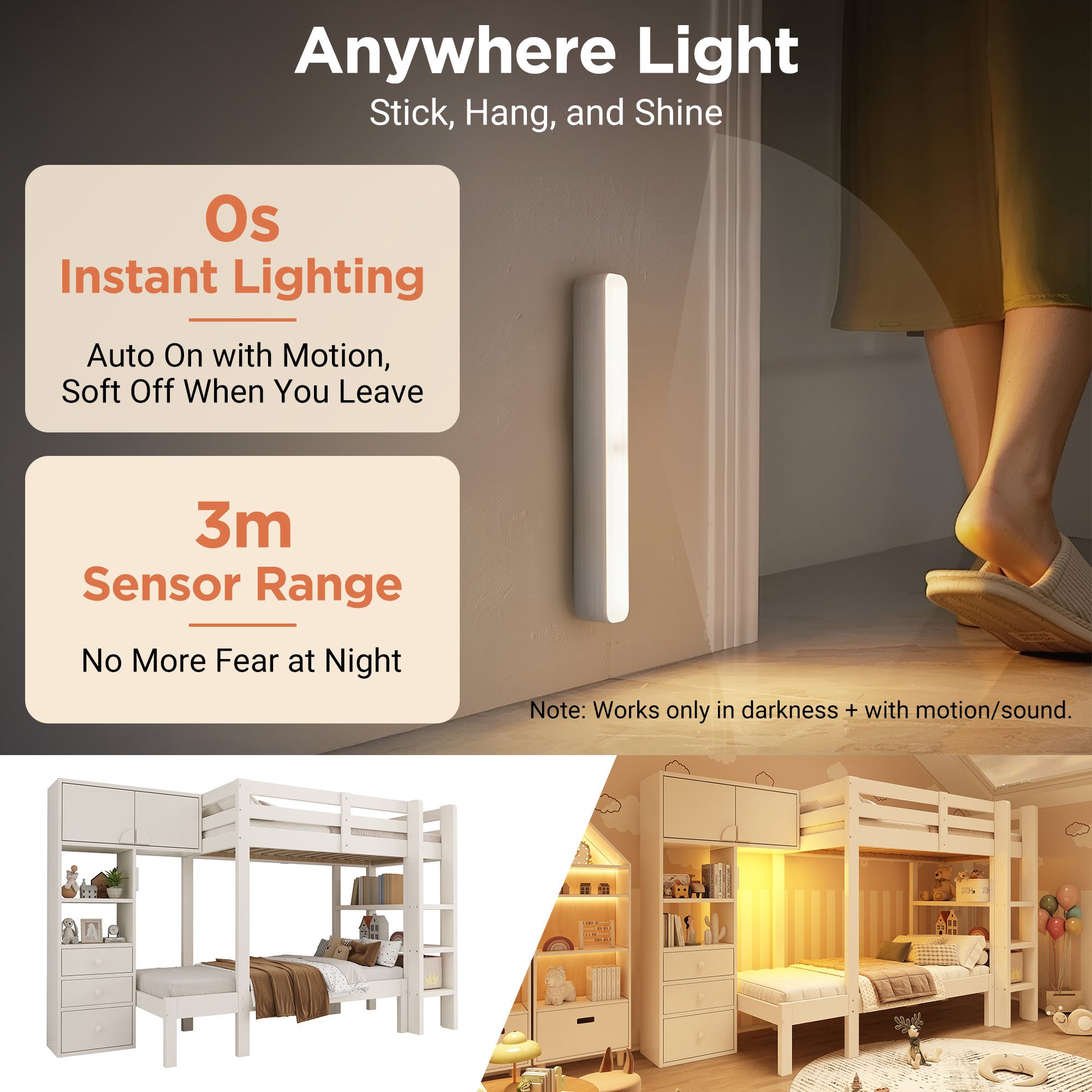 STILVORA Hochbett 90x200 mit Nachtlicht,Jugendbett Kinderbett mit Schrank®al,Weiß (Etagenbett, Doppelbett, Kinderbett, 1-St., 90x200 cm, Matratze nicht dabei) mit Schrank, Regal und Schubladen