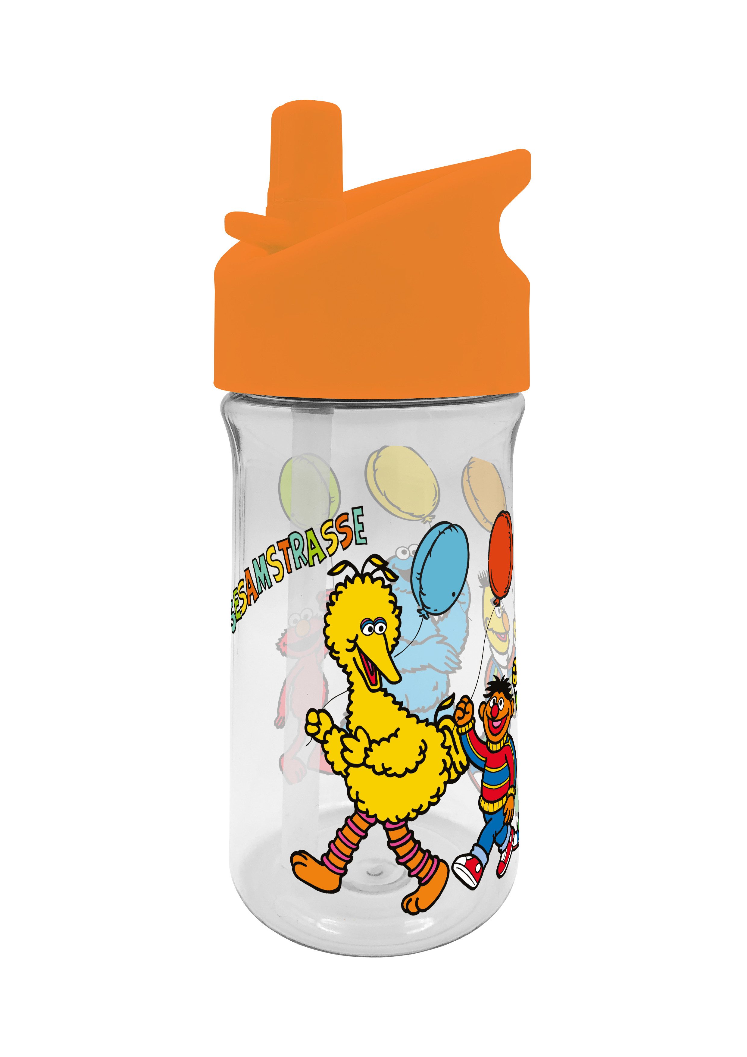 Geda Labels GmbH Trinkflasche Sesamstraße Classic moments, Orange, 370ml, nicht spülmaschinengeeignet