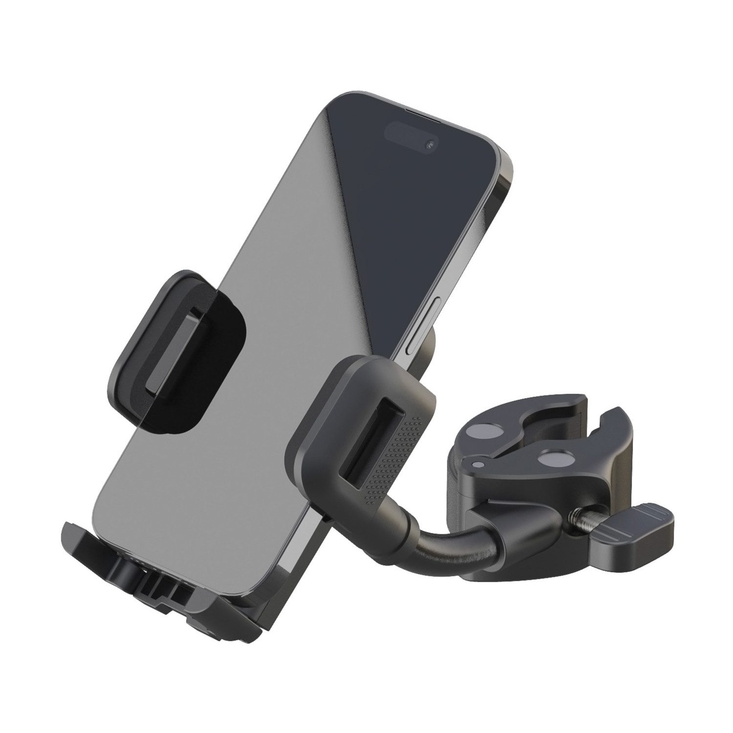 König & Meyer Smartphone-Halterung K-M 19761 Smartphone-Halter mit Klemme für Rohre und Stative, (bis 7,00 Zoll, mit Klemme, für Rohre und Stative)