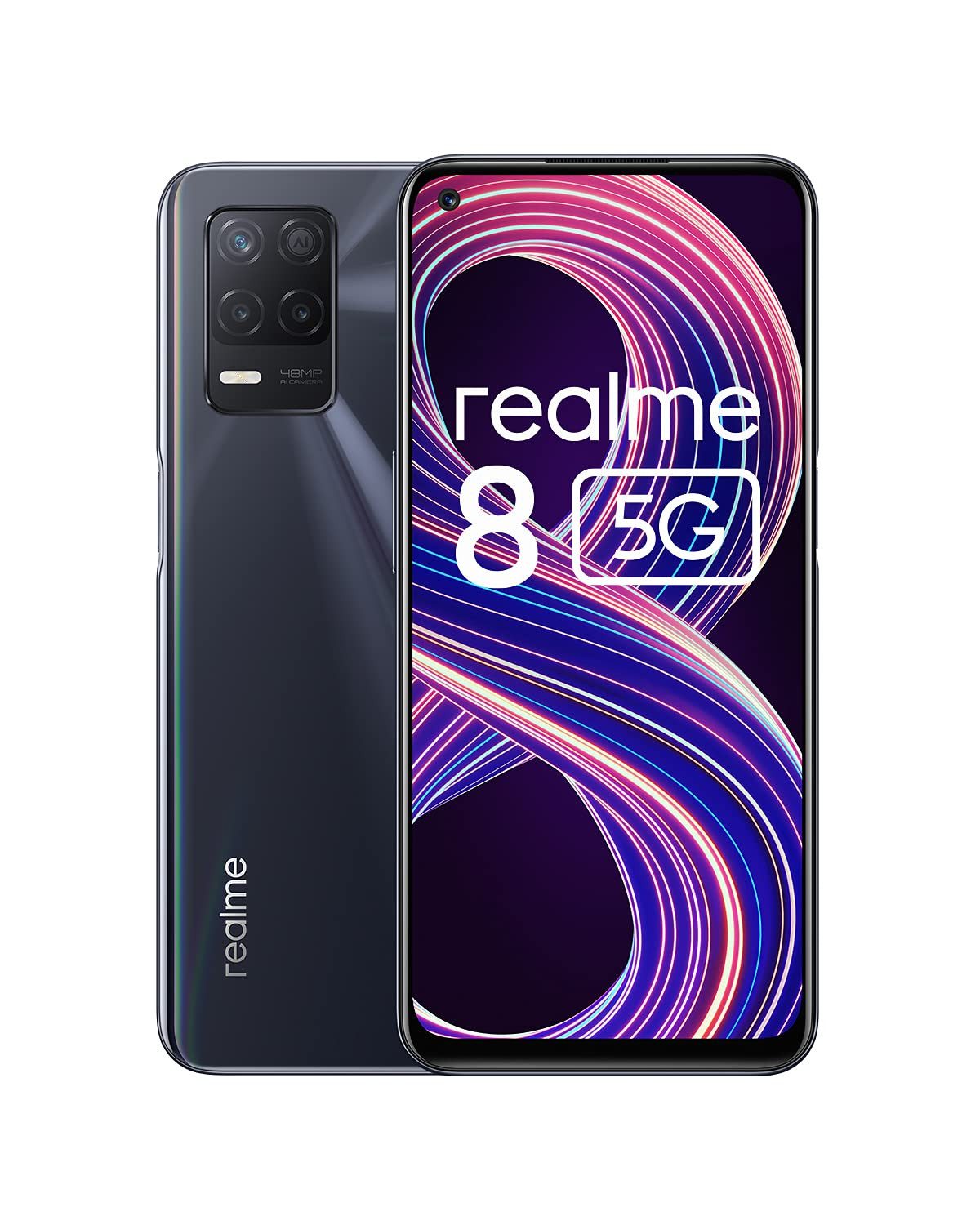 Realme realme 8 5G schwarz Smartphone