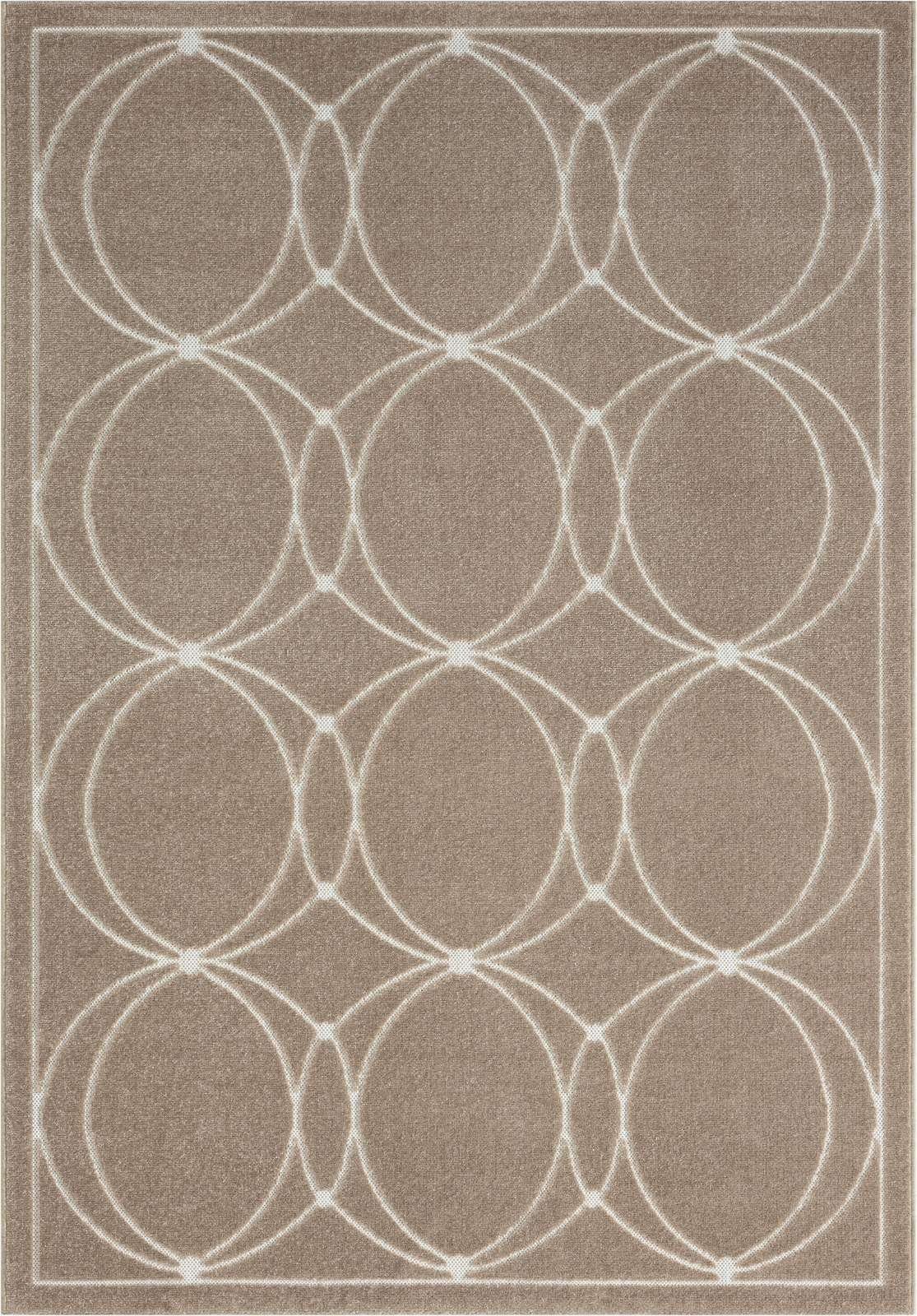 TaraCarpet Teppich Indoor & Outdoor Teppich Capri modernes Kreise Design, r günstig online kaufen