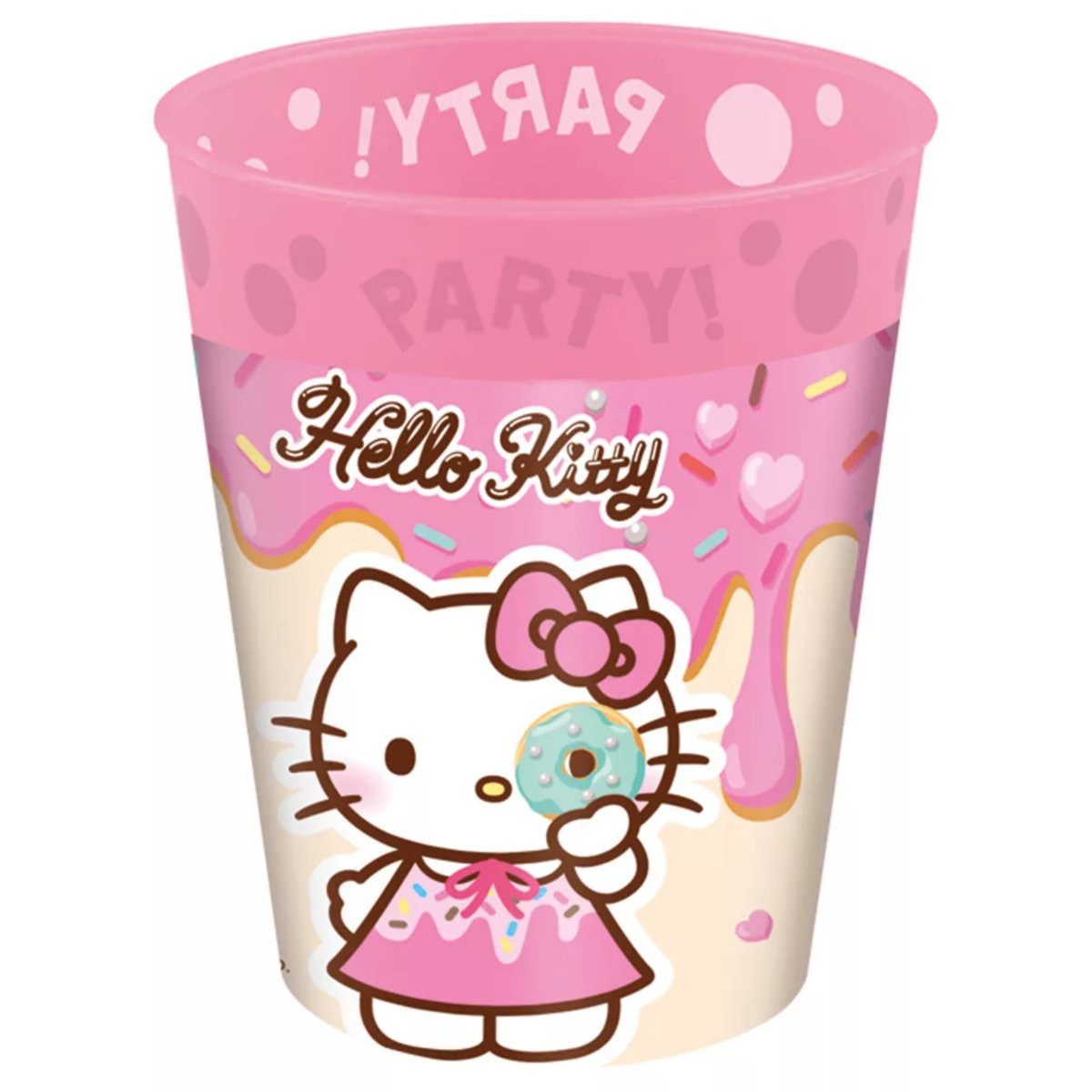 Hello Kitty Trinkflasche Hello Kitty Kuromi micro premium becher-Set 4 Stück 250 ml