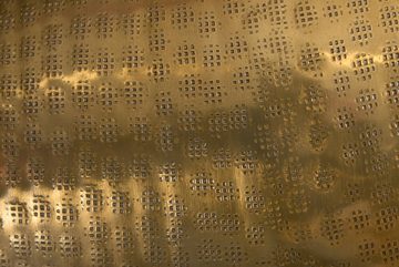 riess-ambiente Bodenvase ORIENT 50cm gold (Einzelartikel, 1 St), Deko · Blumen · Hammerschlag Design · Metall