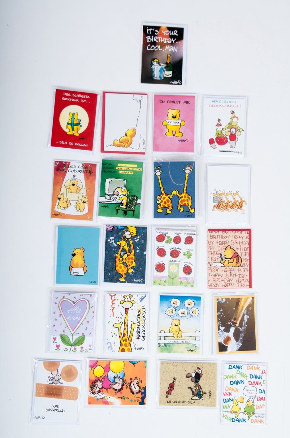 BURI Поздравительные открытки 252x Grußkärtchen Поздравительные открытки Mini-Postkarten Glückwunschkarten