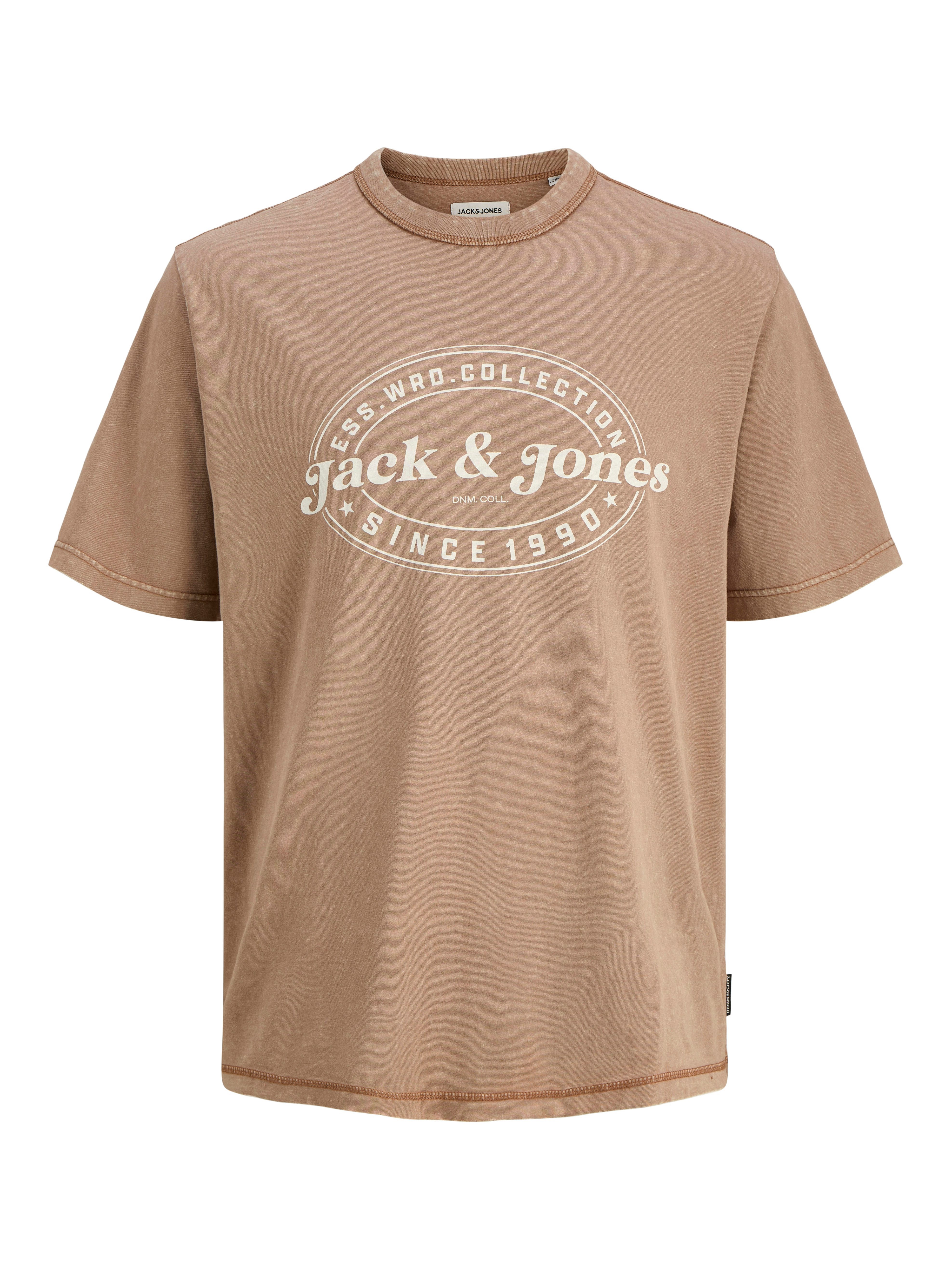 Jack & Jones Rundhalsshirt JJEDOVER PRINT TEE SS CREW NECK