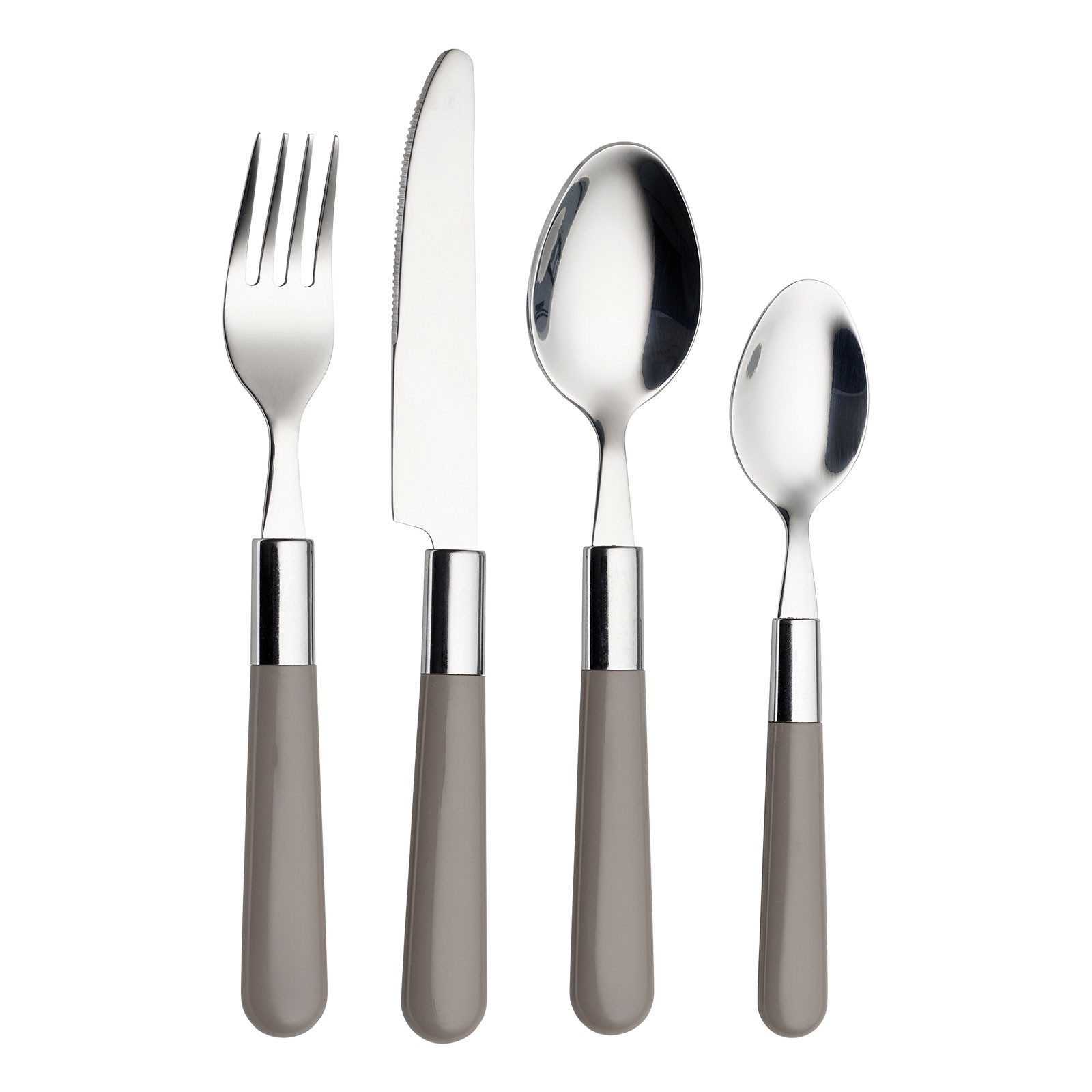 ECHTWERK Besteck-Set Bistro Besteckset 16tlg. (16-tlg), 4 Personen, Edelstahl 18/10, Kunststoff, mit Kunststoffgriffen aus hochwertigem Edelstahl für 4 Personen