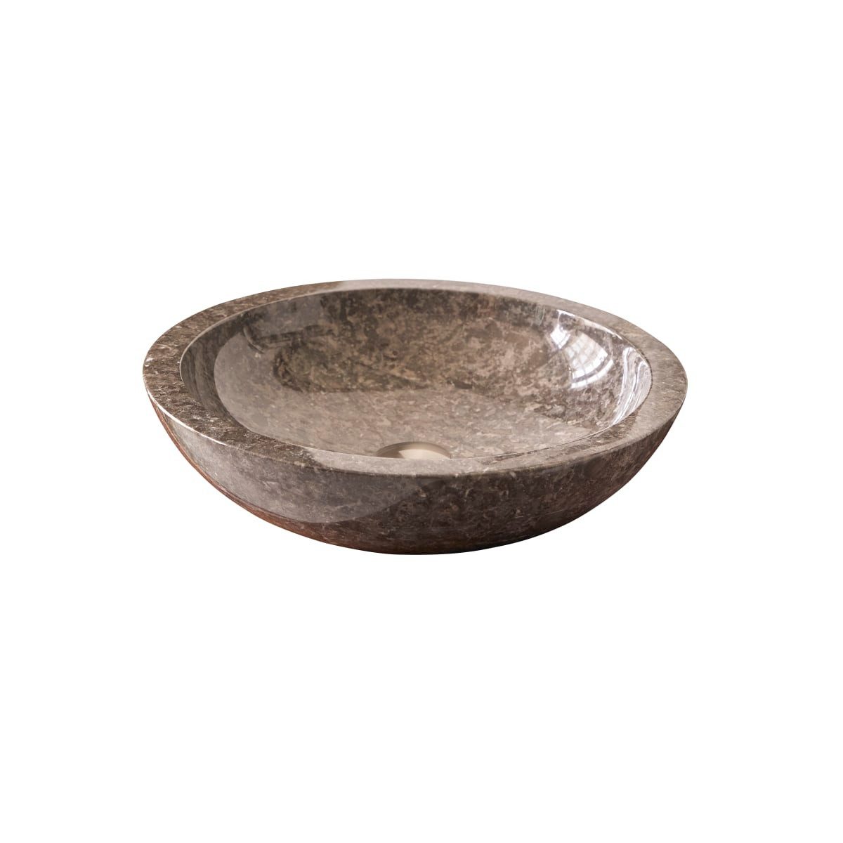 Tikamoon Раковины Раковины aus grauem Marmor Calypso grey