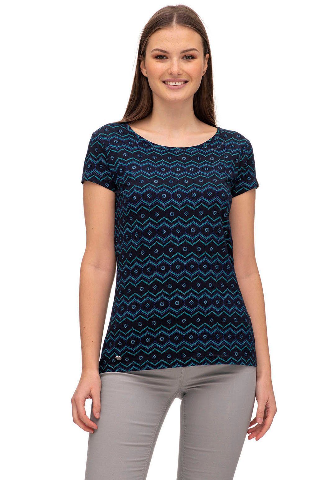 Ragwear Rundhalsshirt Shirt MINTT ZIG ZAG navy | T-Shirts