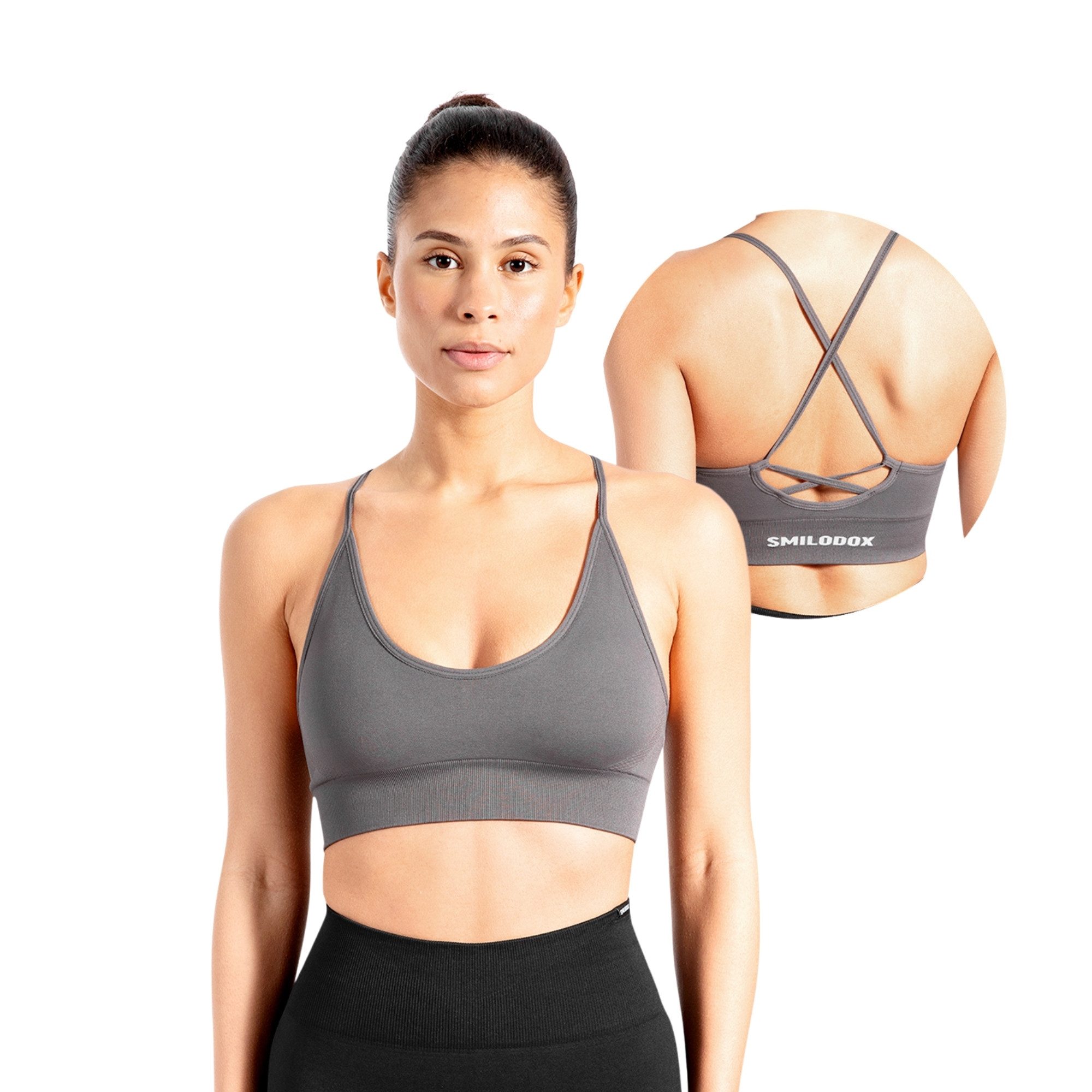 Smilodox Sport-BH Cetrina, Seamless Sport Bra eleganter Rückenausschnitt Fi günstig online kaufen