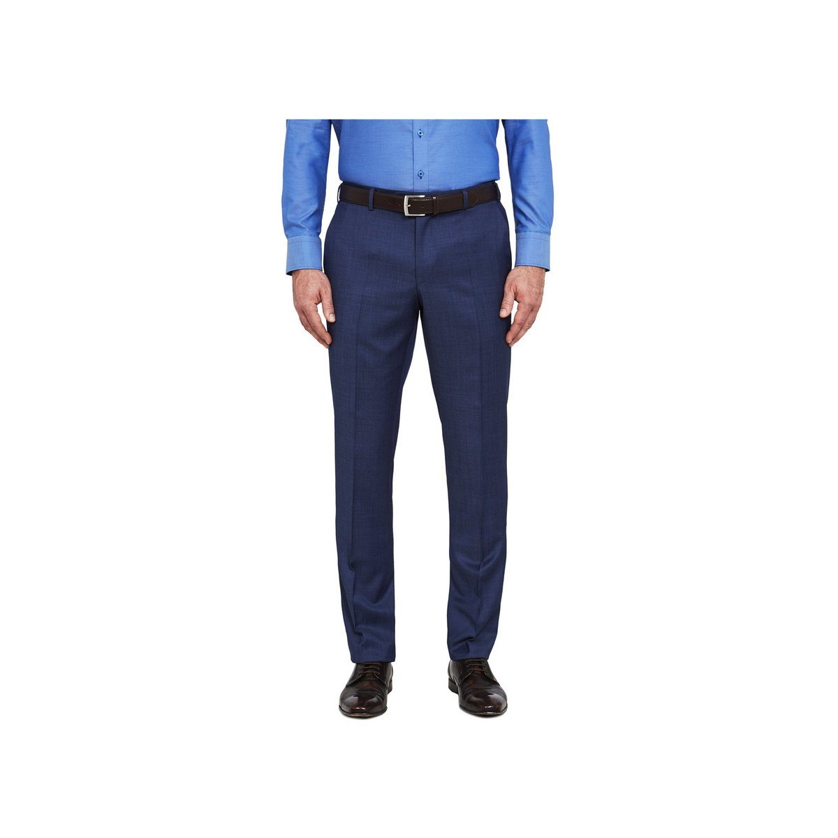 uni (1-tlg., regular Angabe) blau Anzughose Digel keine
