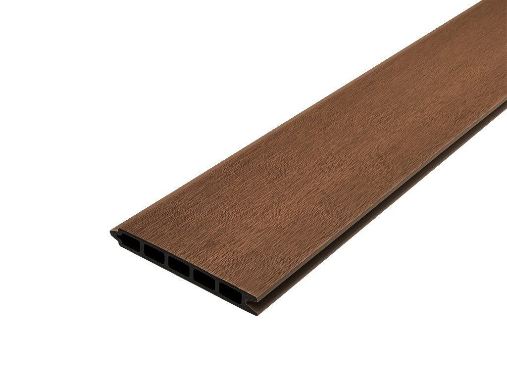 Belladoor Sichtschutzelement Bohlenset Premium für WPC-Steckzaunsystem Teak, Pflegeleicht, UV-beständig