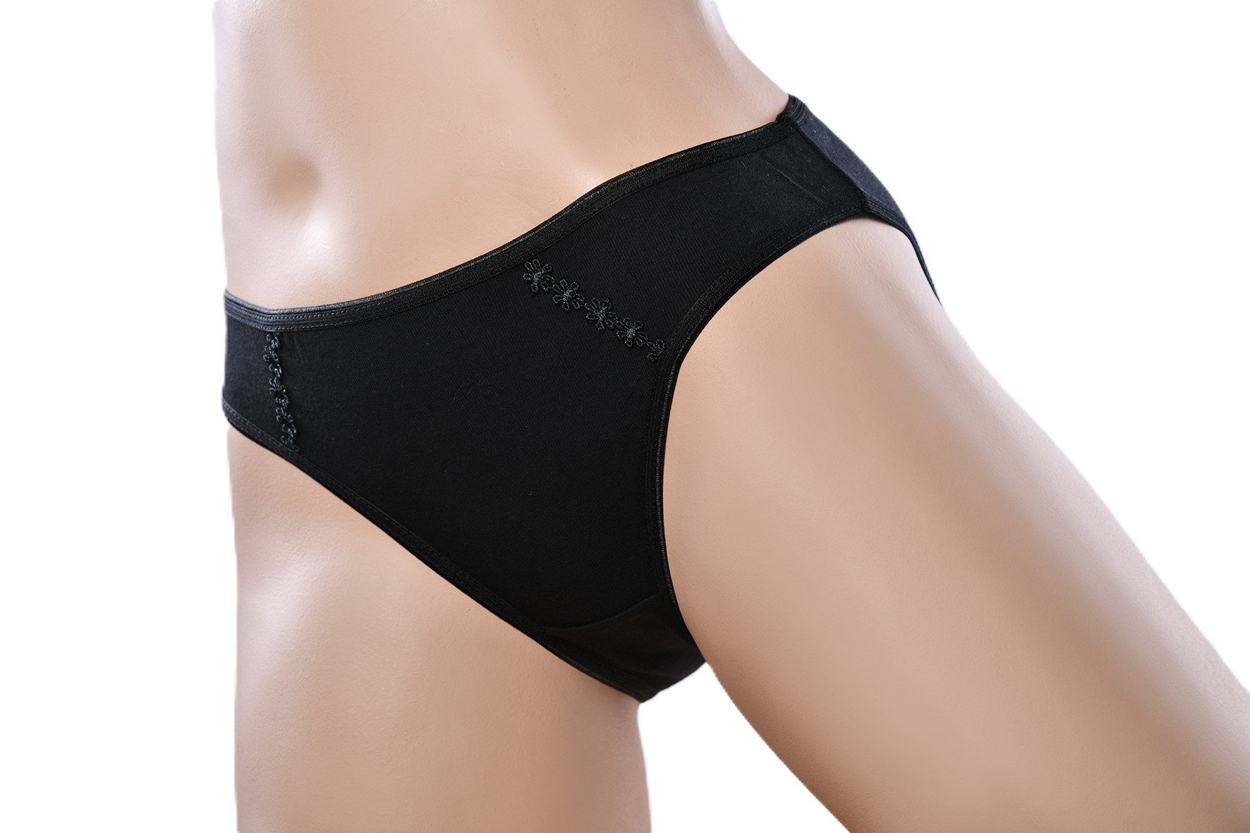 Toker Collection® Bikinislip Damen Bikinislip 6er Pack, Baumwolle (6er Pack) Spitze im Vorderteil – Bild 3 von 4
