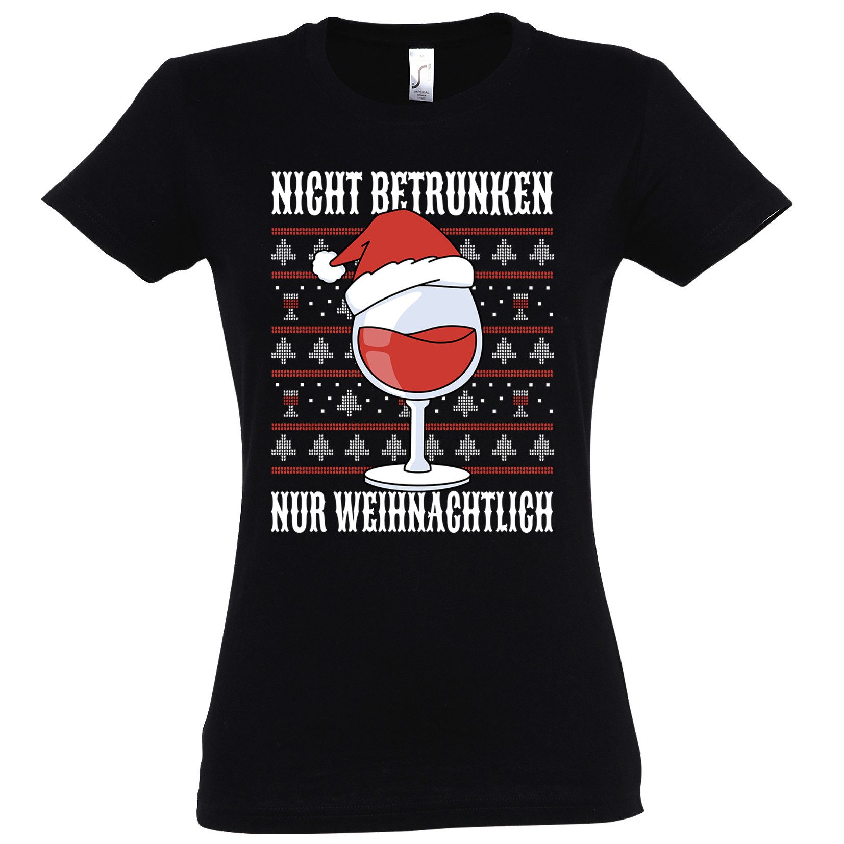 Youth Designz Print-Shirt Nicht Betrunken nur Weihnachtlich Damen T-Shirt m günstig online kaufen