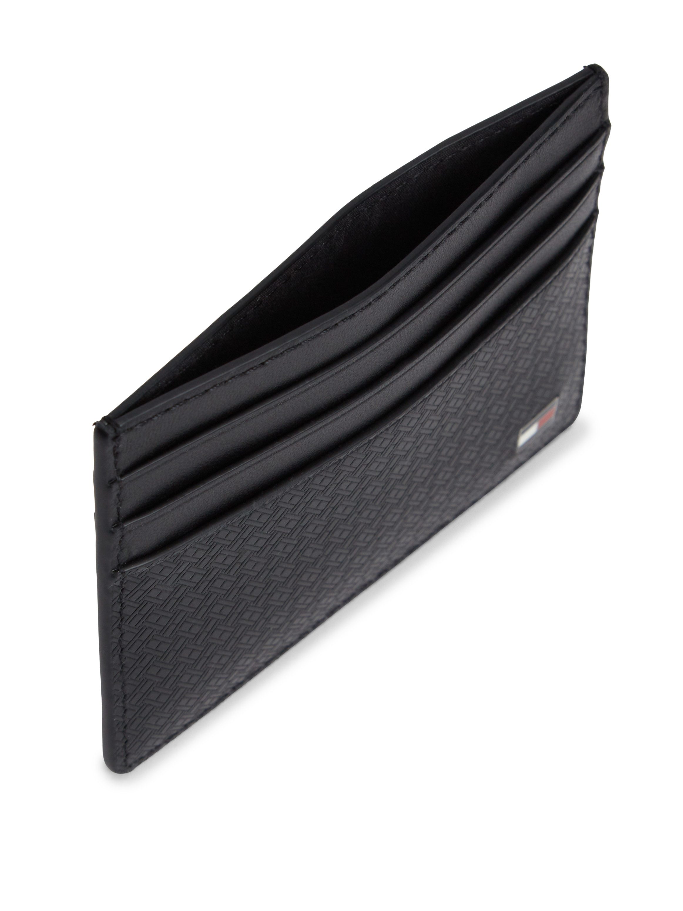 Tommy Hilfiger Kartenetui TH EMBOSS CC HOLDER, Unisex, Mini-Geldbeutel, Portemonnaie mit Monogramm-Prägung