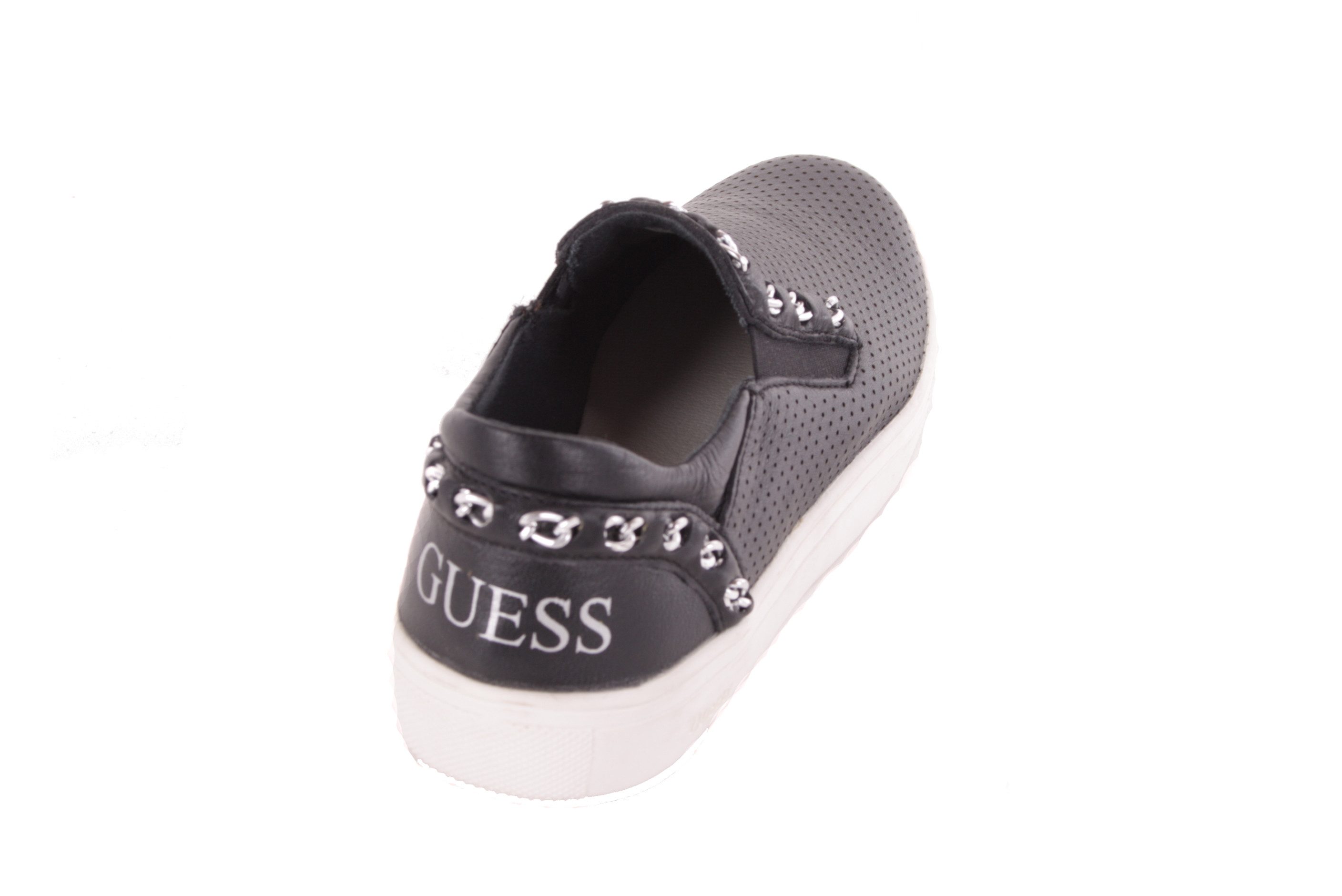 Guess Guess Damen Schlüpfschuhe Slipper Leder Schwarz #771(EUR 37) Schnürschuh