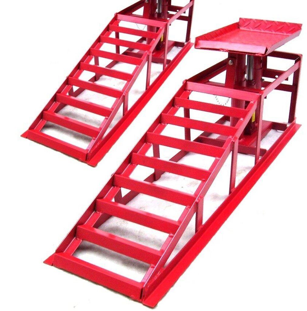 Apex Auffahrrampe 2 x PKW Auffahrrampe höhenverstellbar 55337 2000kg Hebebühne (2-St)