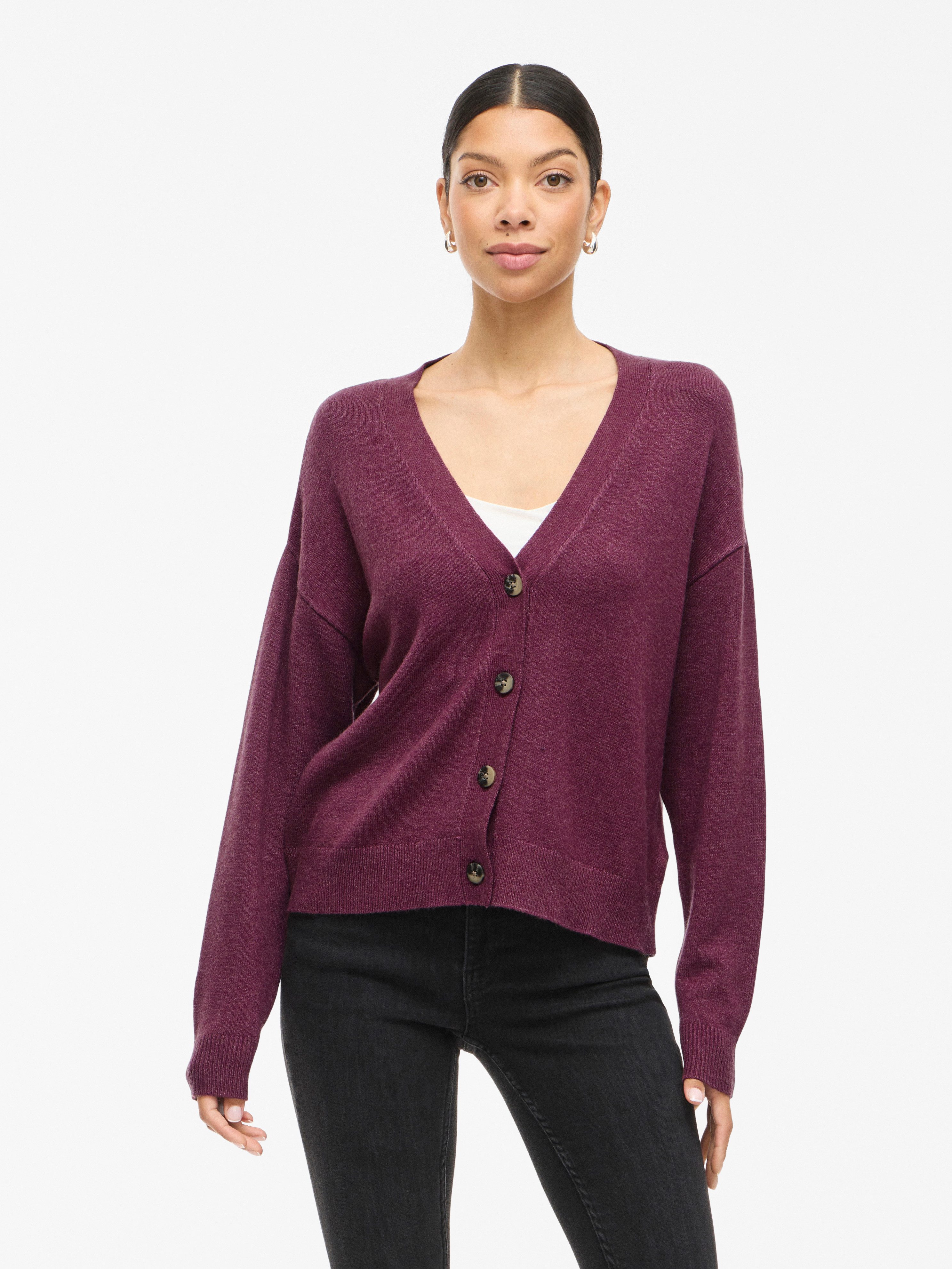 Vila Strickjacke VIRIL V-NECK KNIT CARDIGAN günstig online kaufen