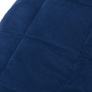 Einziehdecke, Gewichtsdecke Blau 220x235 cm 15 kg Stoff Bettdecke, vidaXL