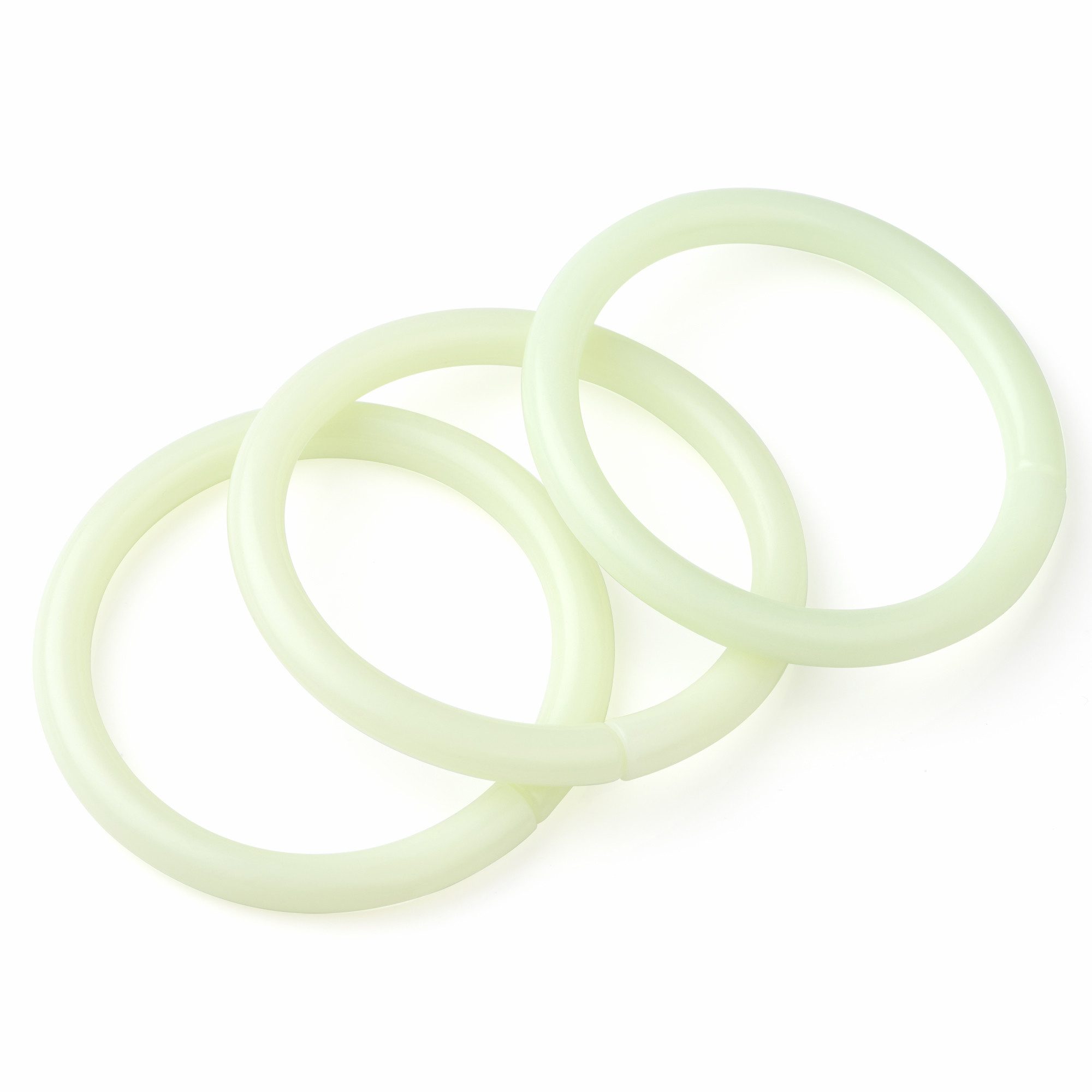 Zite Bissanzeiger Ring Set Fluoreszierende Einhängebissanzeiger Nachtangeln ohne Knicklicht, (3-St)