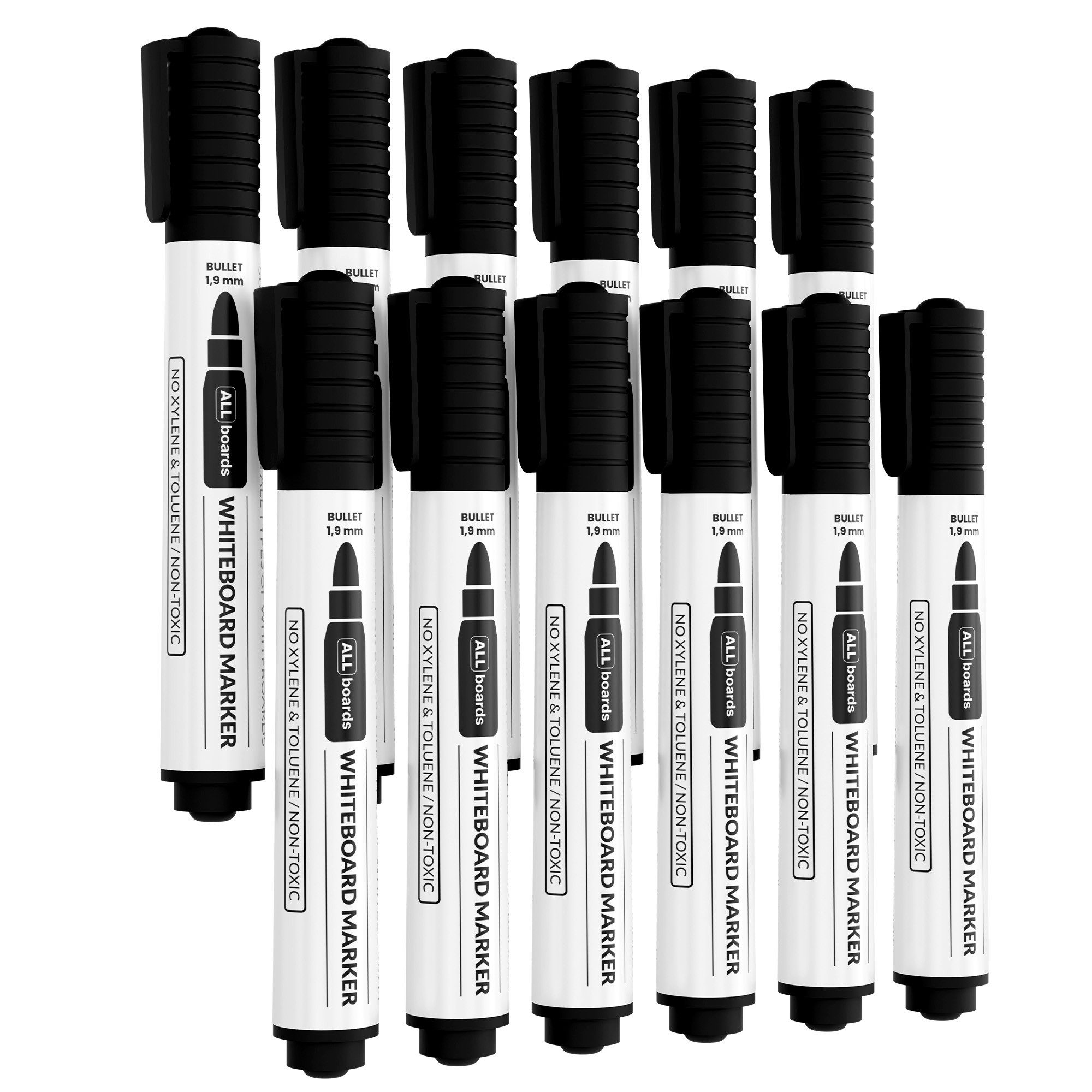 ALLboards Whiteboard Marker ALLboards Whiteboard-Marker-Set – 12 Stück