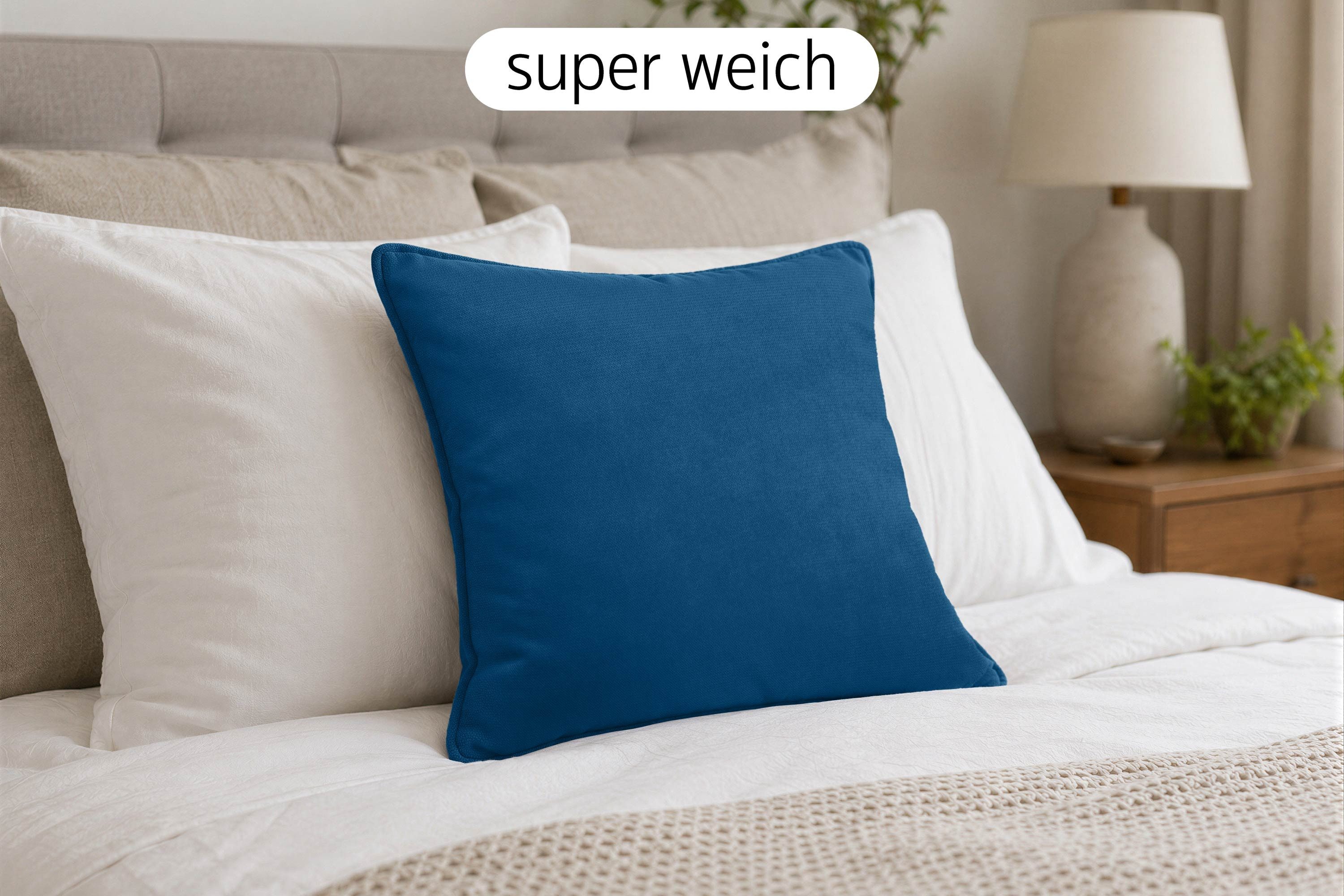 Amilian Dekokissen 4er Set Zierkissen Sofakissen Couchkissen mit Reißverschluss, inklusive Füllung für Sofa, Couch und Bett