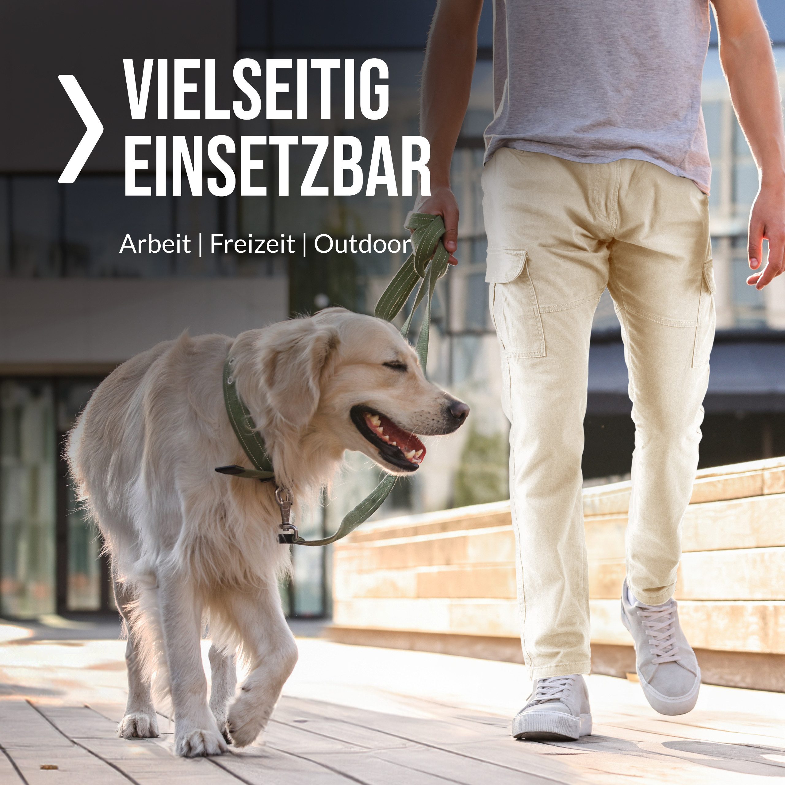 Indicode Cargohose Herren William Cargo Hose Herrenhose mit 7 Taschen, inkl. Gürtel