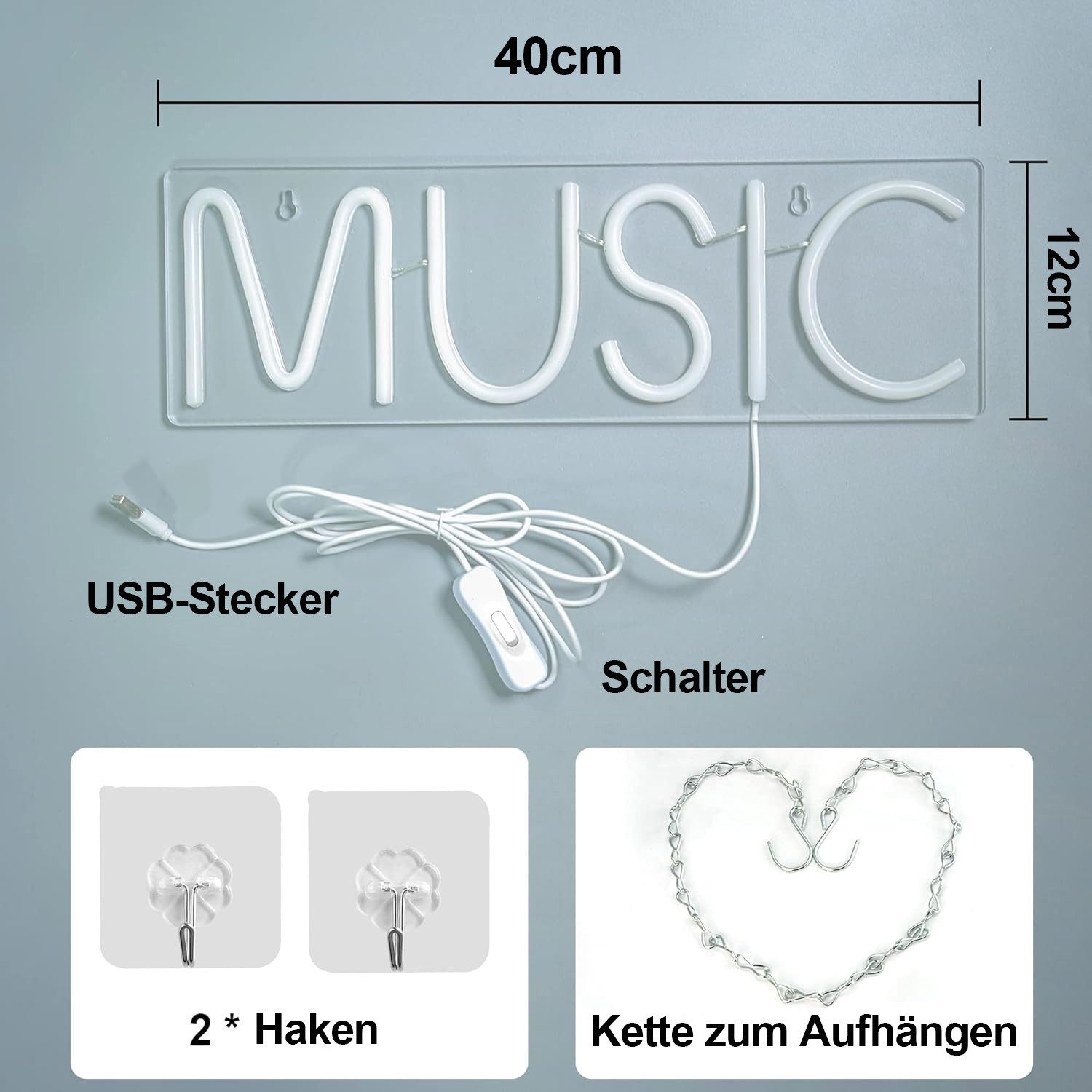 Sunicol LED Dekolicht LED Neonschild, Schriftzug, günstig online kaufen