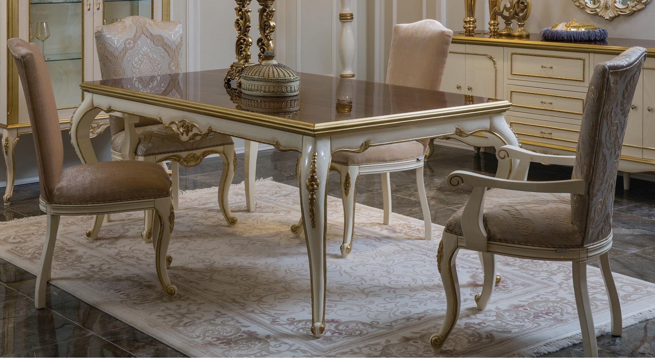 Möbel Klassische Französischer Esstisch, JVmoebel Esstisch Esszimmer Luxus Tisch