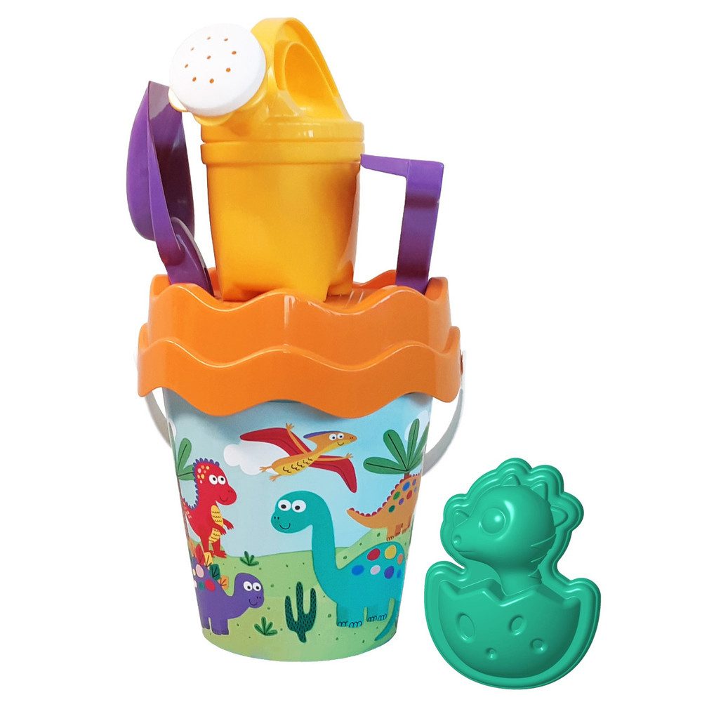 Sandform Saneimergarnitur - Dino - 6-teilig - Eimer ca. 16 cm