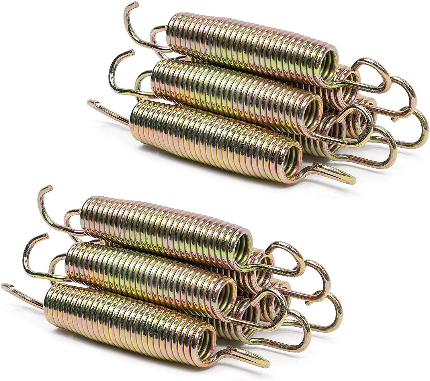 KIDUKU Trampolinsprungfeder Trampolin Ersatzfedern Länge 145mm (6 St), für Ø240 244 305 366 bis 427cm