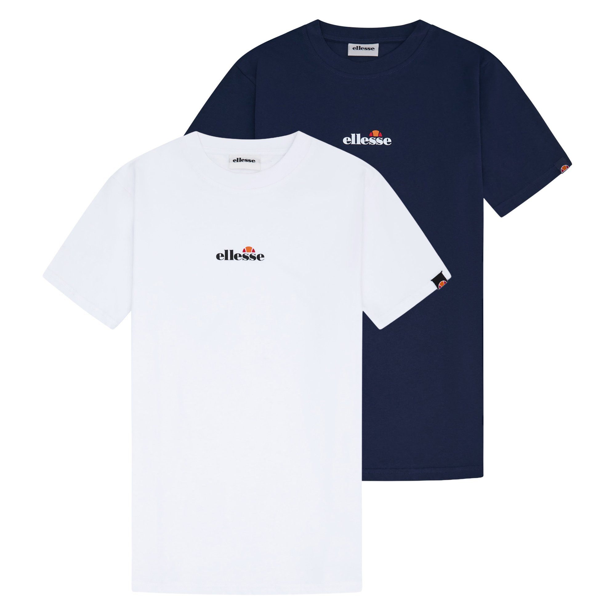 Ellesse T-Shirt Herren T-Shirt 2er Pack Baumwolle OLLIO 2 TEE (Packung, 2er Pack)