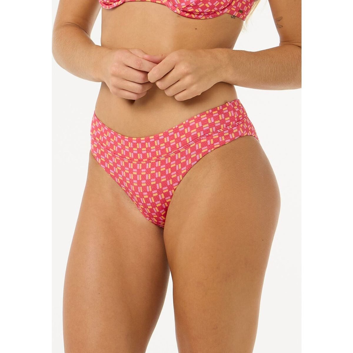 Rip Curl Badeanzug Shell Cove Good Pant Elegantes Damen-Bikiniunterteil aus gestepptem Lurex mit niedrigem