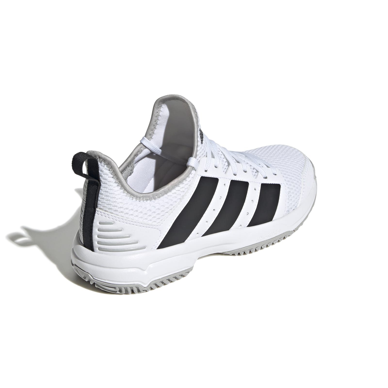 adidas Performance Hallen-Indoorschuhe Stabil #22 weiss Kinder Badmintonschuh
