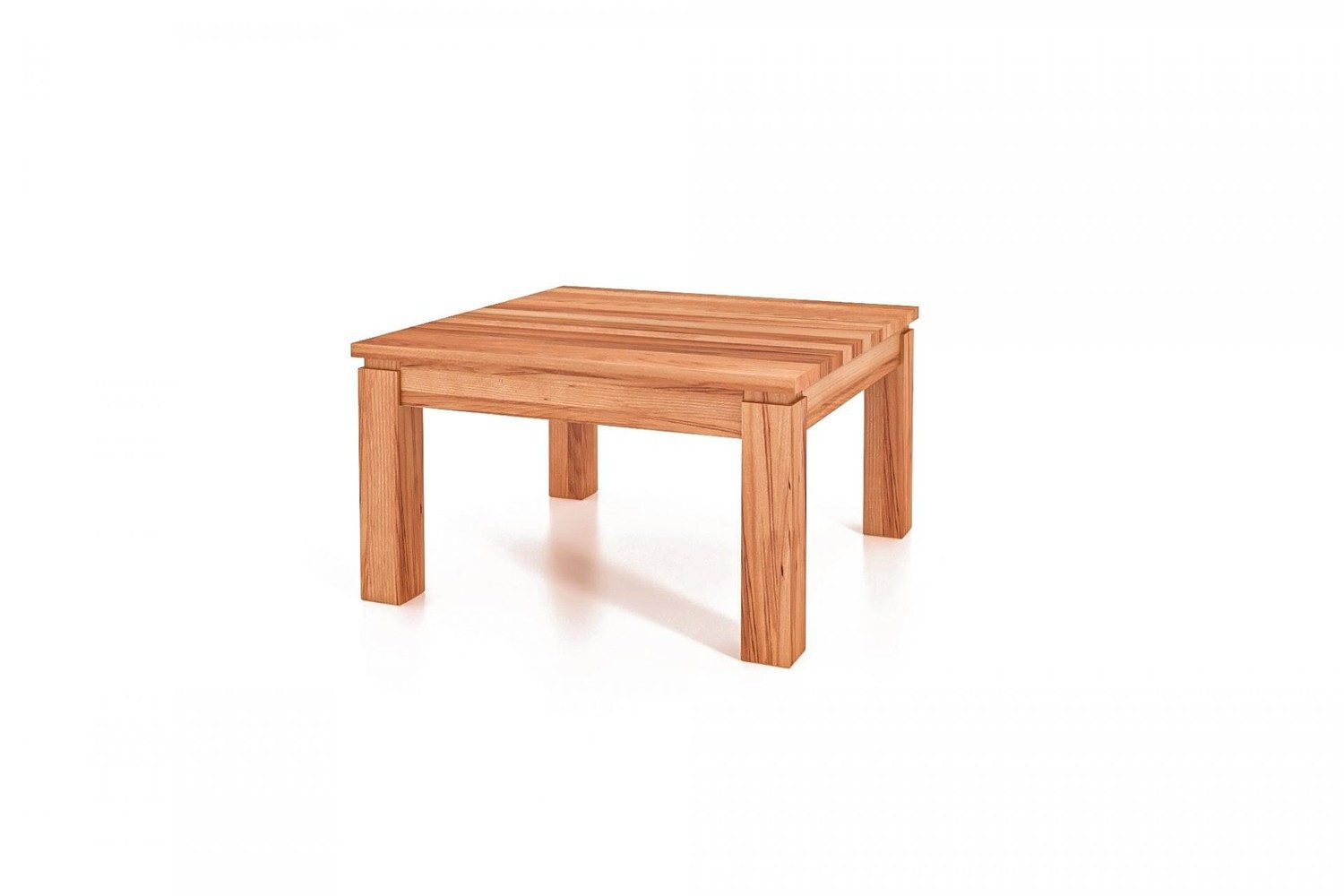 Couchtisch Couchtisch Tinci Kernbuche massiv 60x110x40cm mit Holzbeinen
