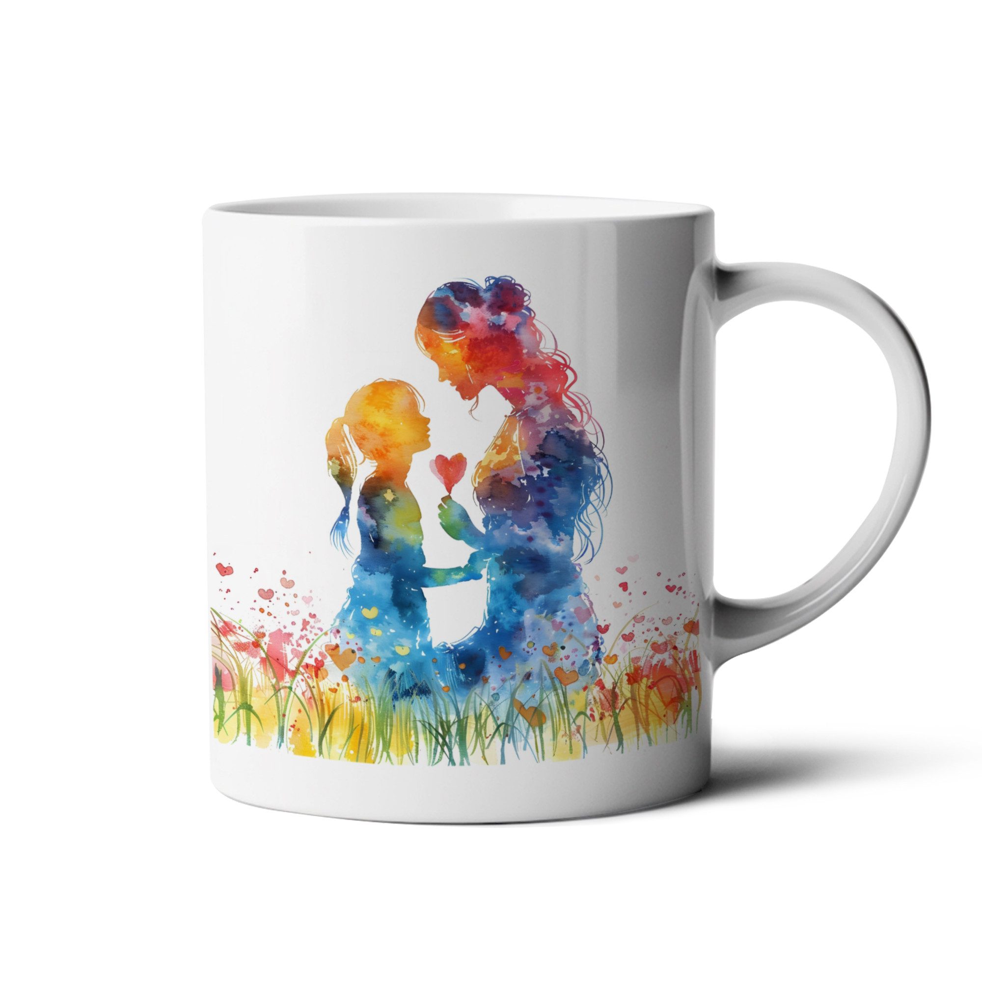 Hustling Sharks Tasse Hustling Sharks® Tasse mit Familienmotiv - Mutter&Tochter#11, 330 ml