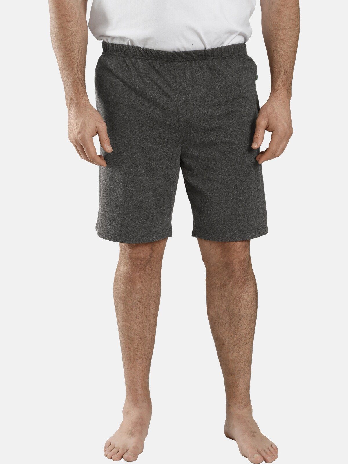 Charles Colby Schlafhose LORD MYCROFT leichte bequeme Relaxshorts dunkelgrau