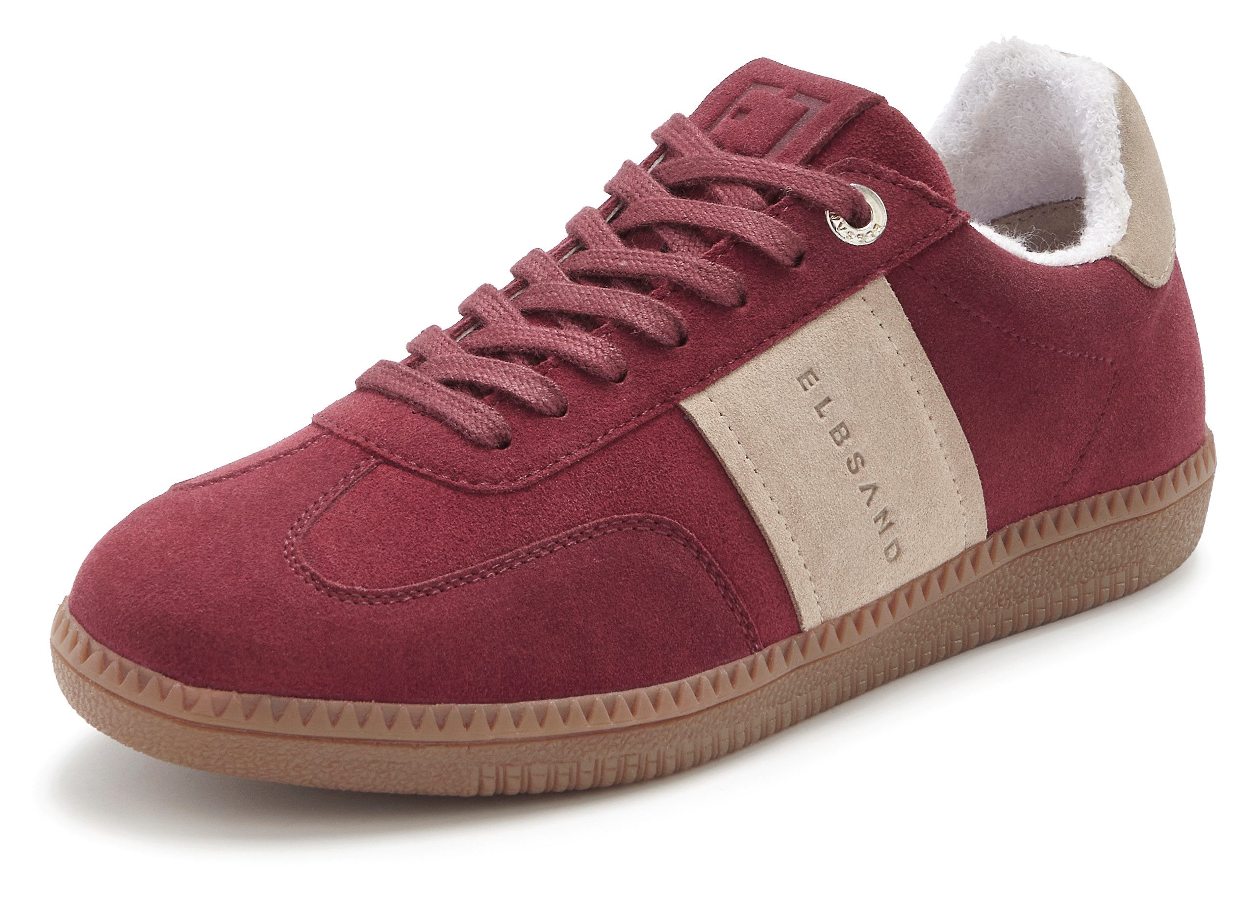Elbsand Freizeitschuh, Schnürschuh, Turnschuh, Retro Sneaker, Lederschuh Sneaker Ledersneaker, Schnürhalbschuh aus Leder im modernen Retro Look Unisex