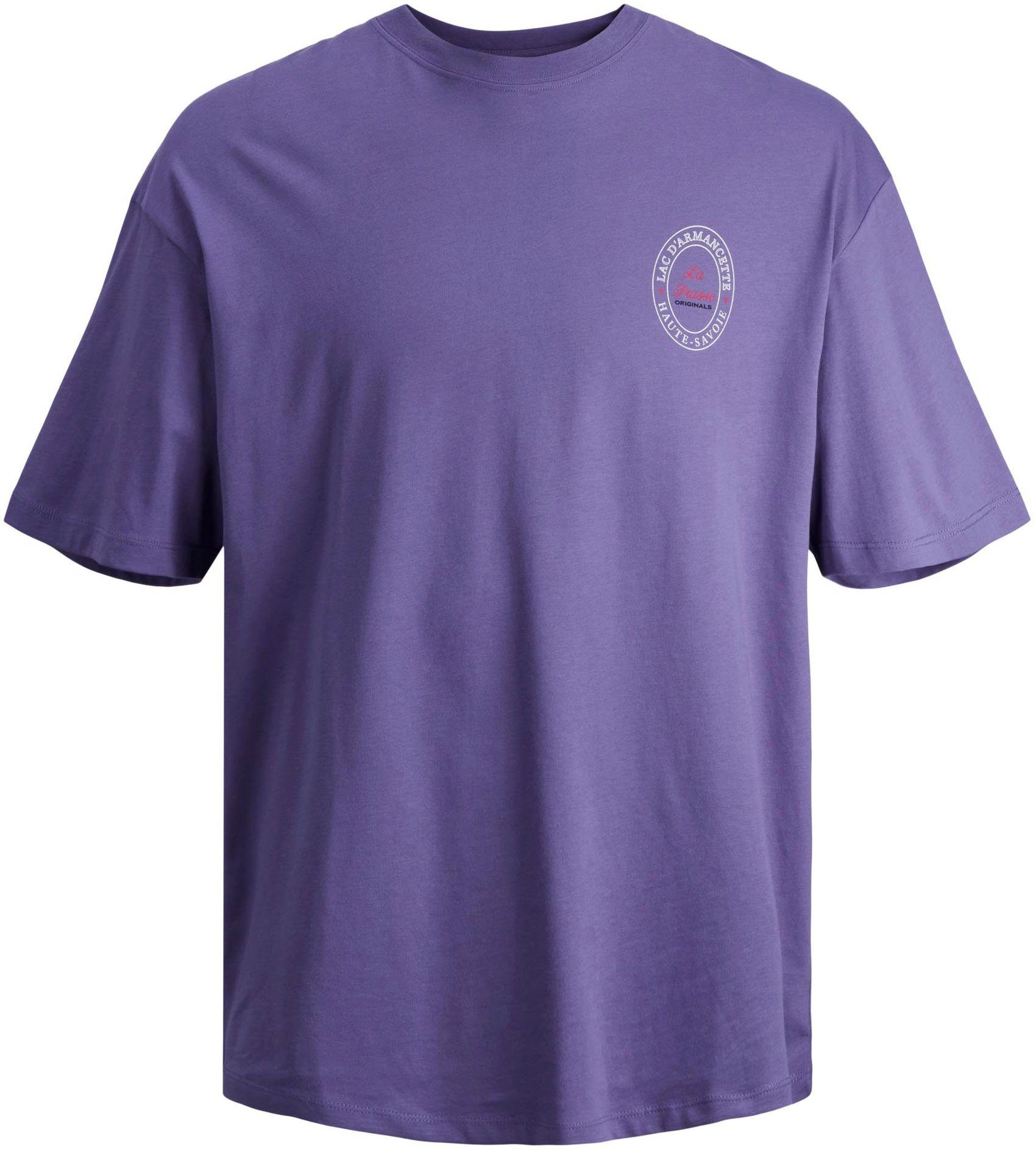 Jack & Jones Rundhalsshirt JORVILLERAYBRIGHT TEE SS CREW NECK LN Twilight Purple